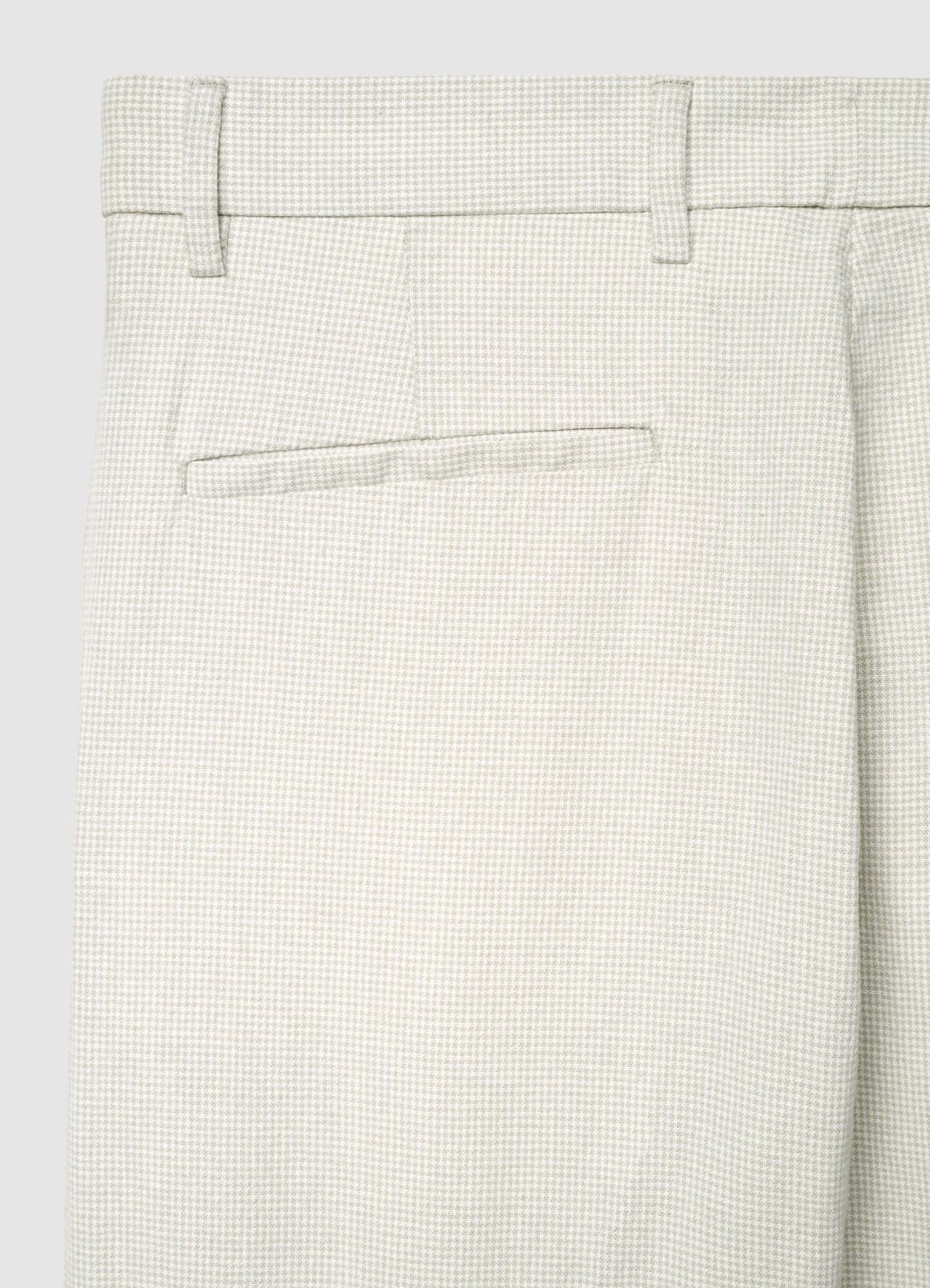 Pantaloni straight a microfantasia - Image 6