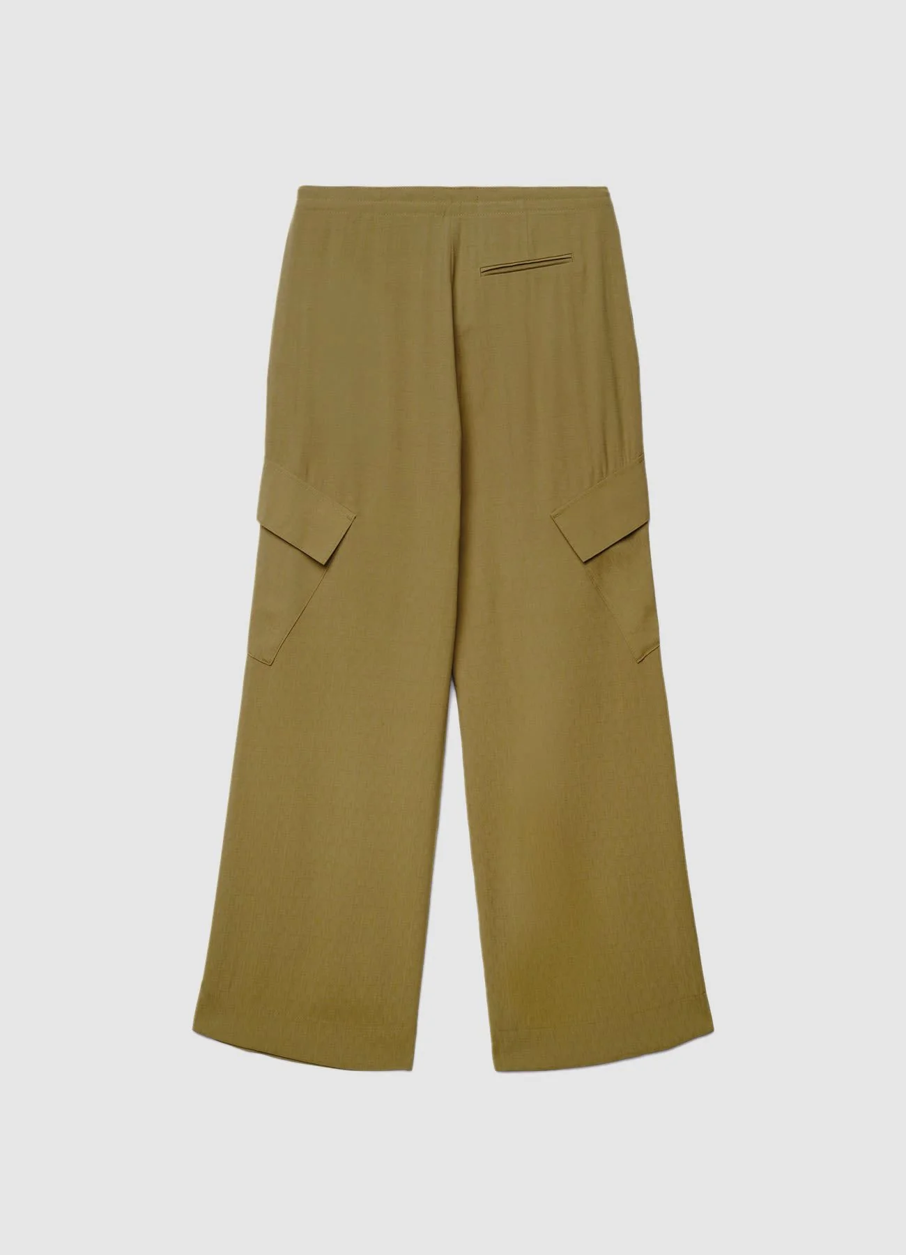 Pantaloni straight cargo con coulisse - Image 5
