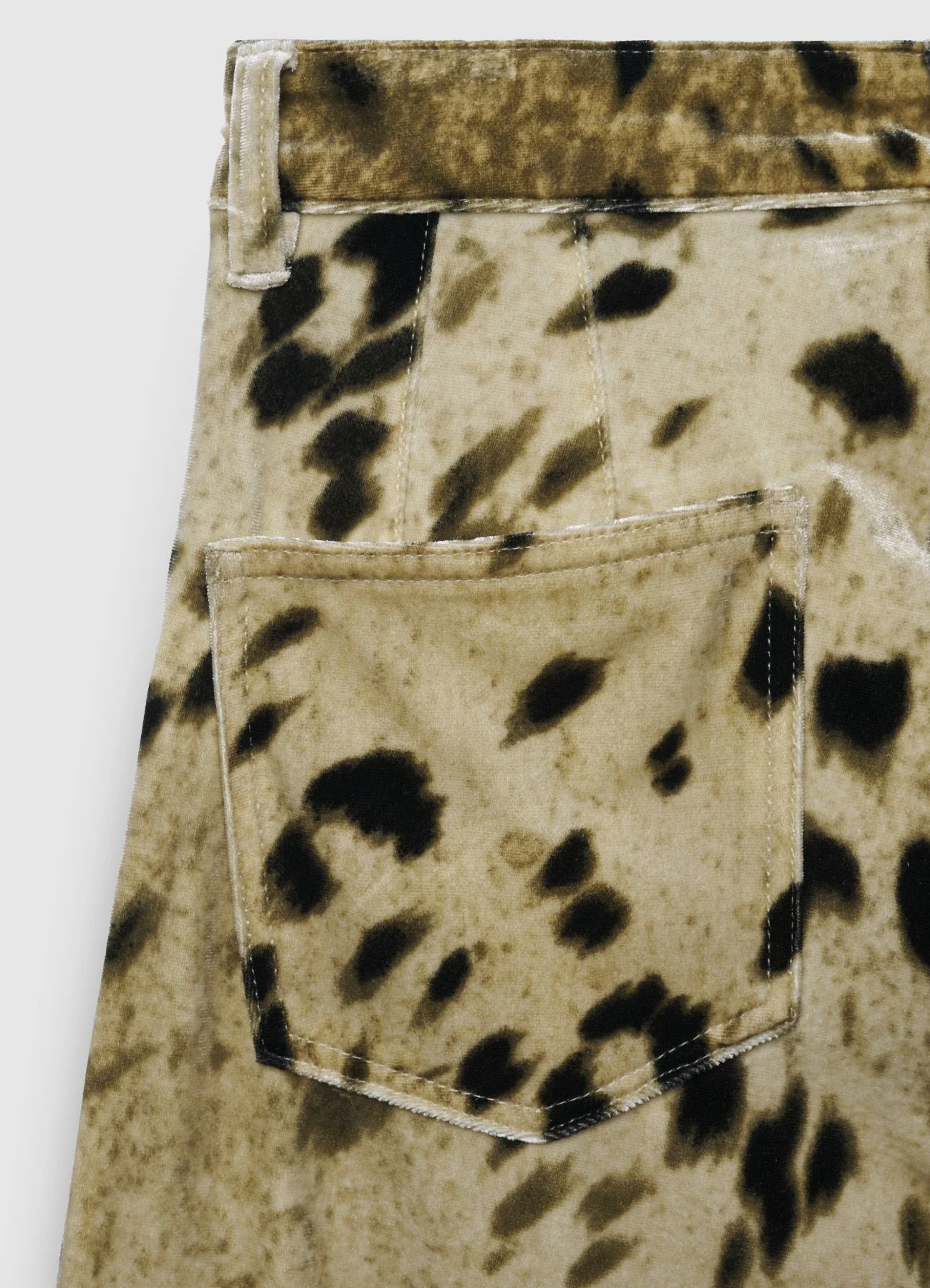 Pantaloni straight ciniglia animalier - Image 5