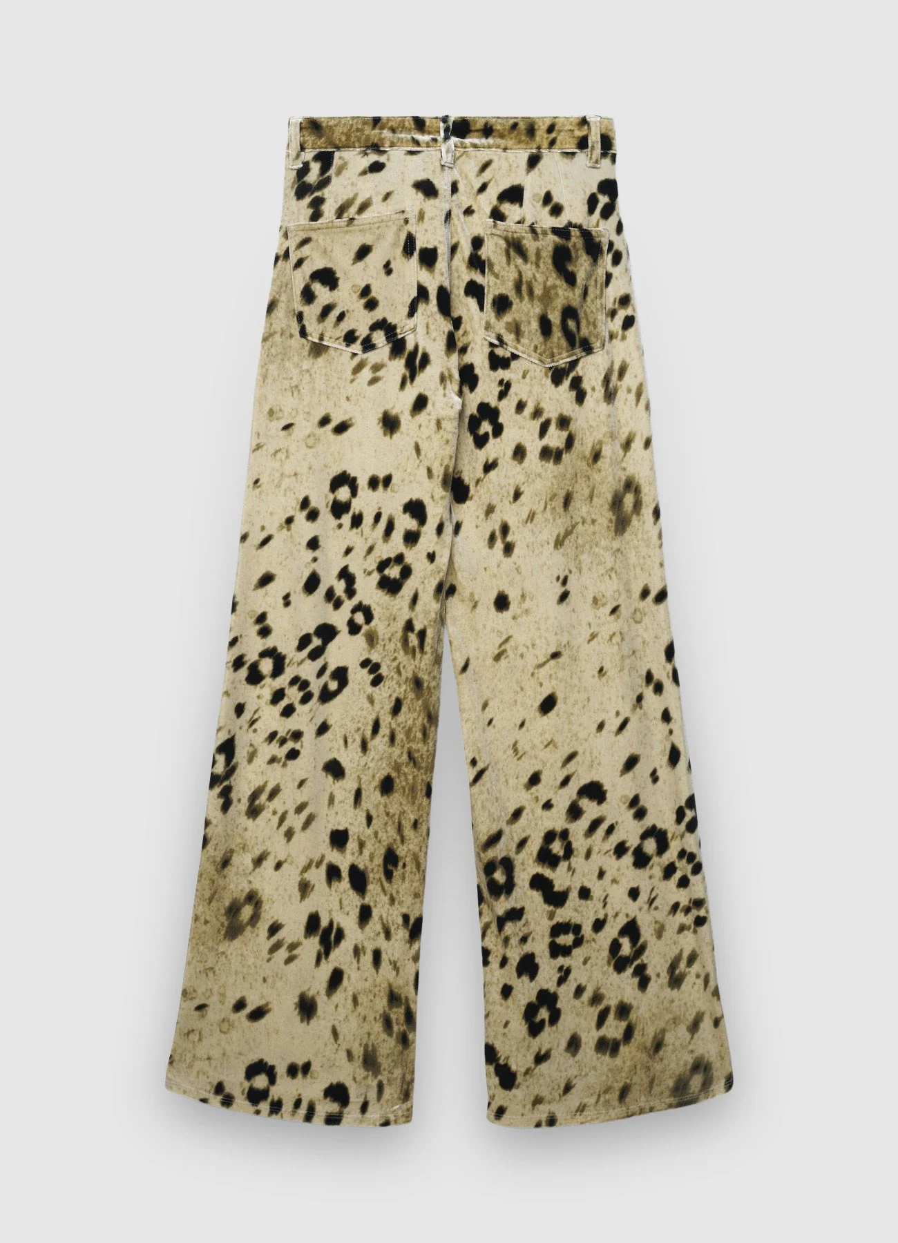 Pantaloni straight ciniglia animalier - Image 6