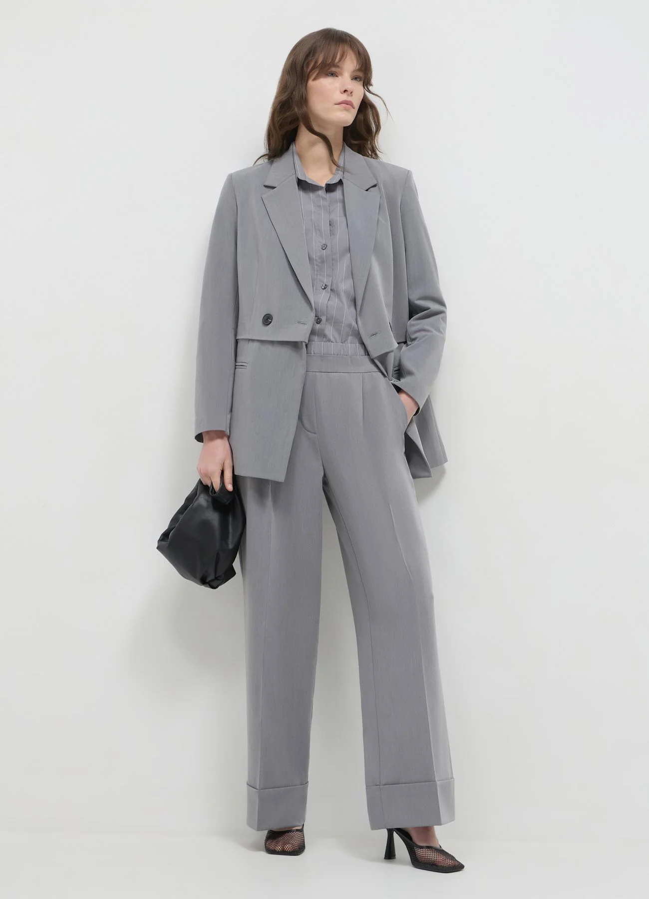 Pantaloni straight con risvolto - Image 2