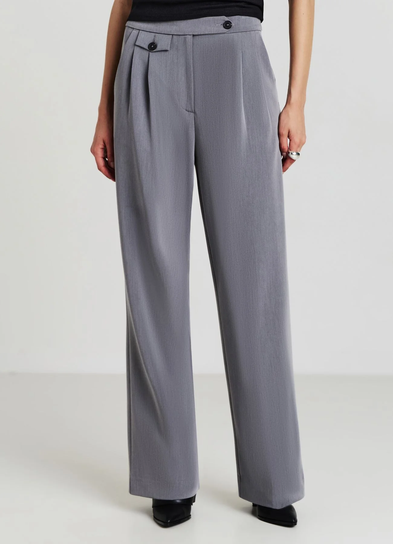 Pantaloni straight con taschino