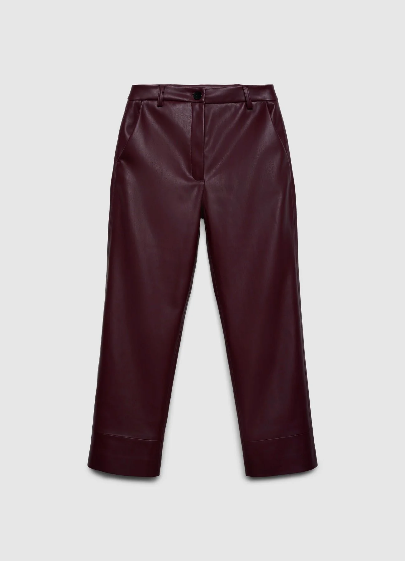 Pantaloni straight in similpelle - Image 4