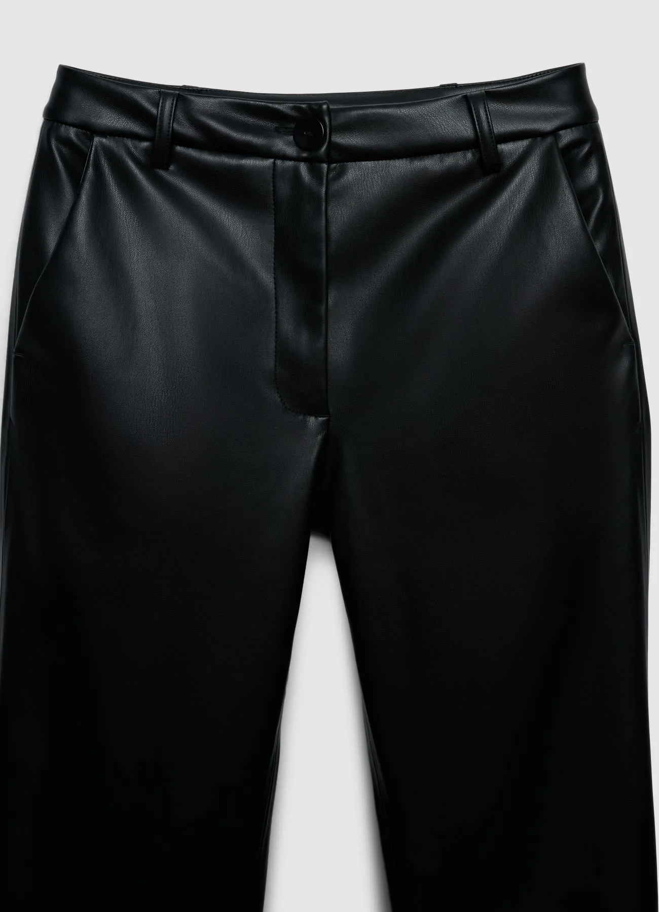 Pantaloni straight in similpelle - Image 4