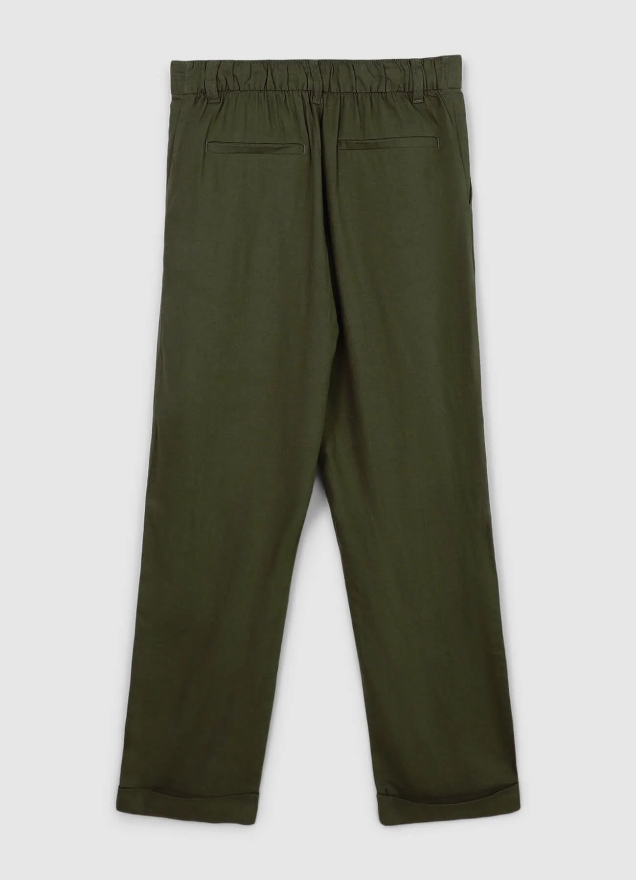 Pantaloni tasche alla francese misto lino - Image 4