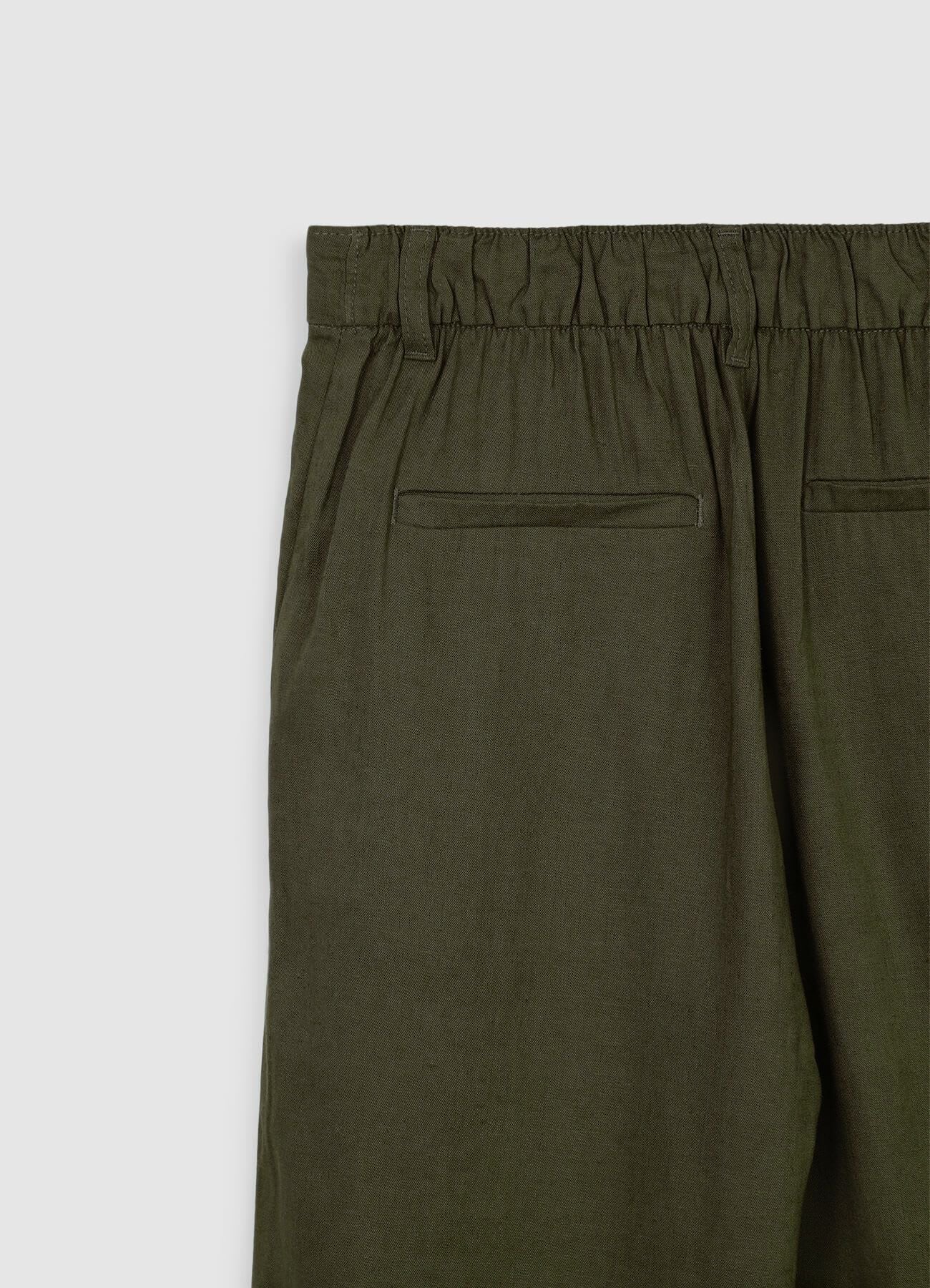 Pantaloni tasche alla francese misto lino - Image 5