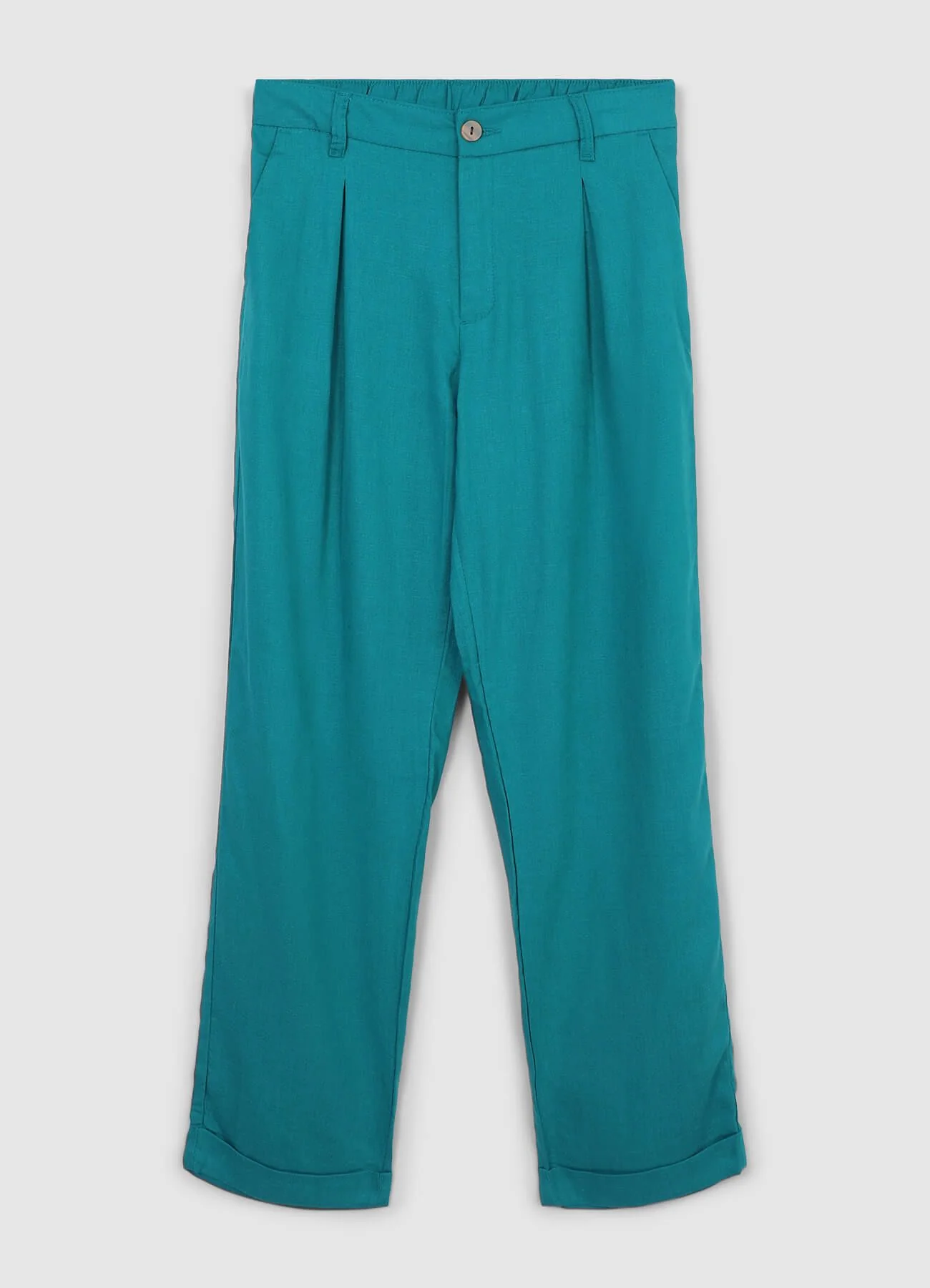Pantaloni tasche alla francese misto lino - Image 5