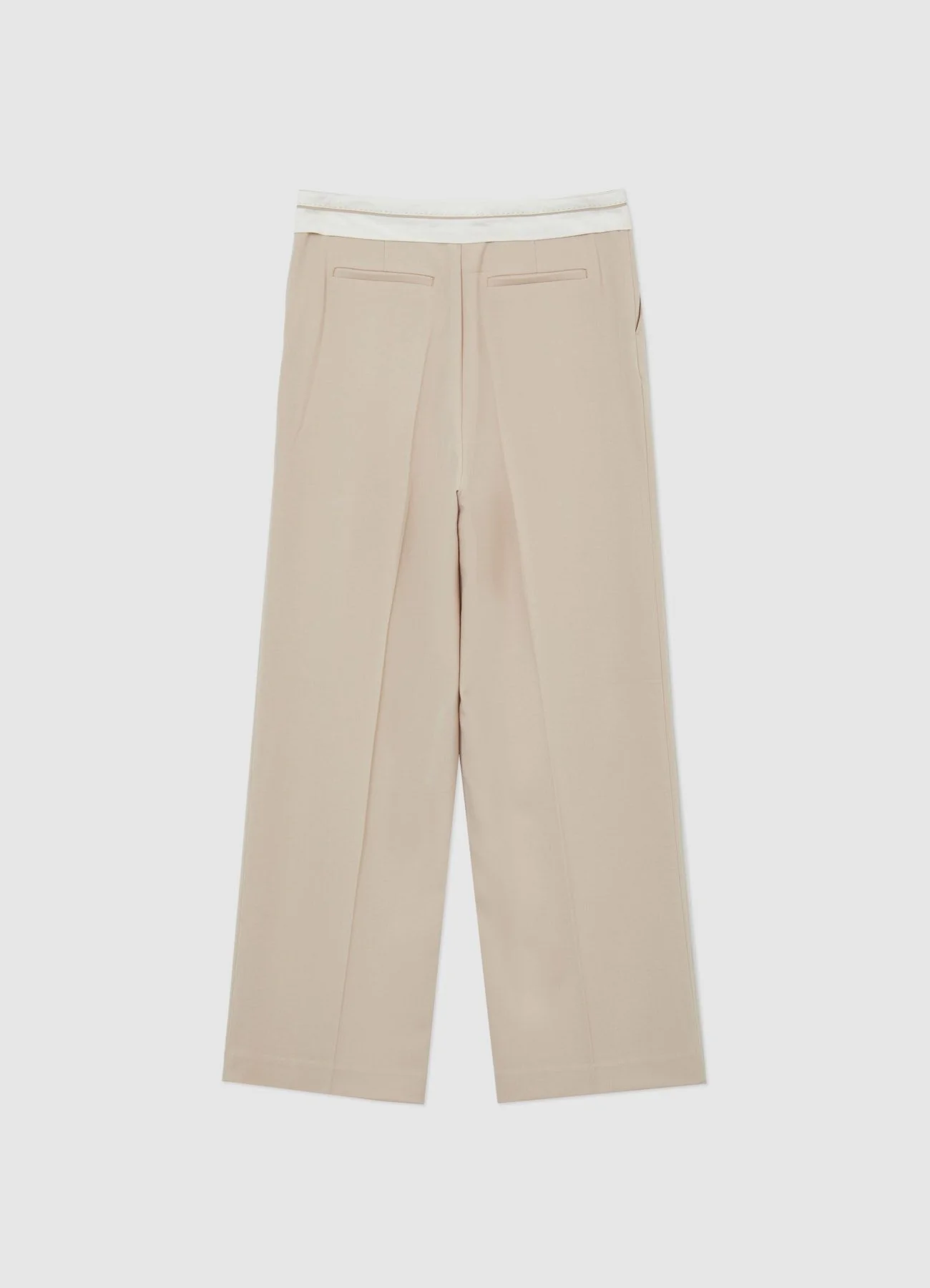 Pantaloni vita bassa con banda a contrasto - Image 4