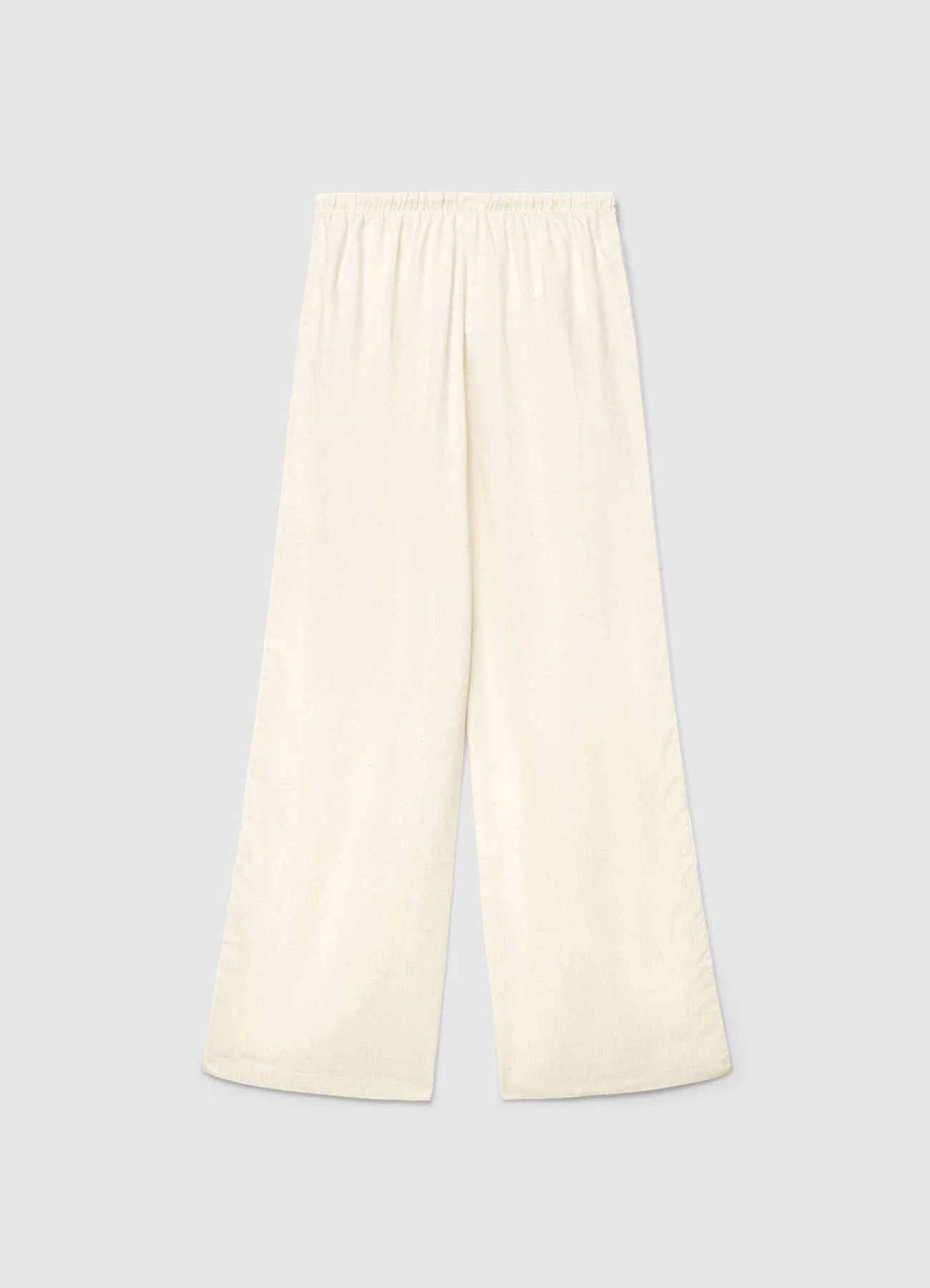 Pantaloni wide leg con coulisse e ricamo macramè - Image 5