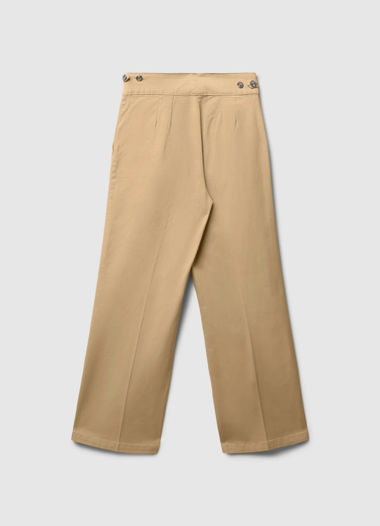 Pantaloni wide leg con fascia in vita - Image 4