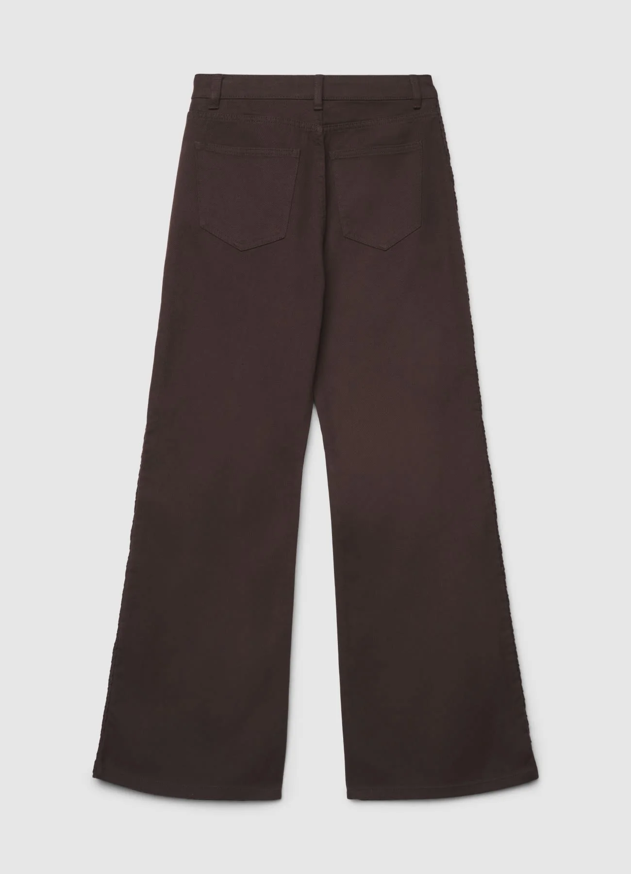 Pantaloni wide leg con passamaneria - Image 3