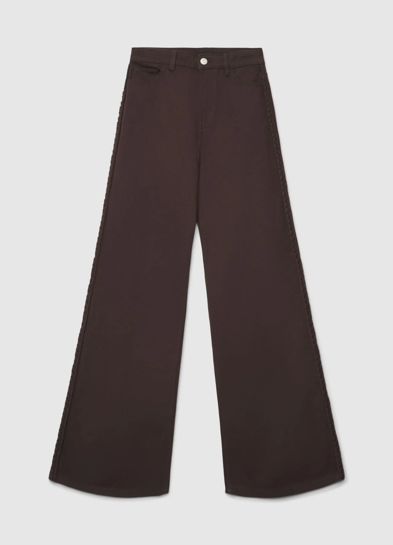 Pantaloni wide leg con passamaneria - Image 4