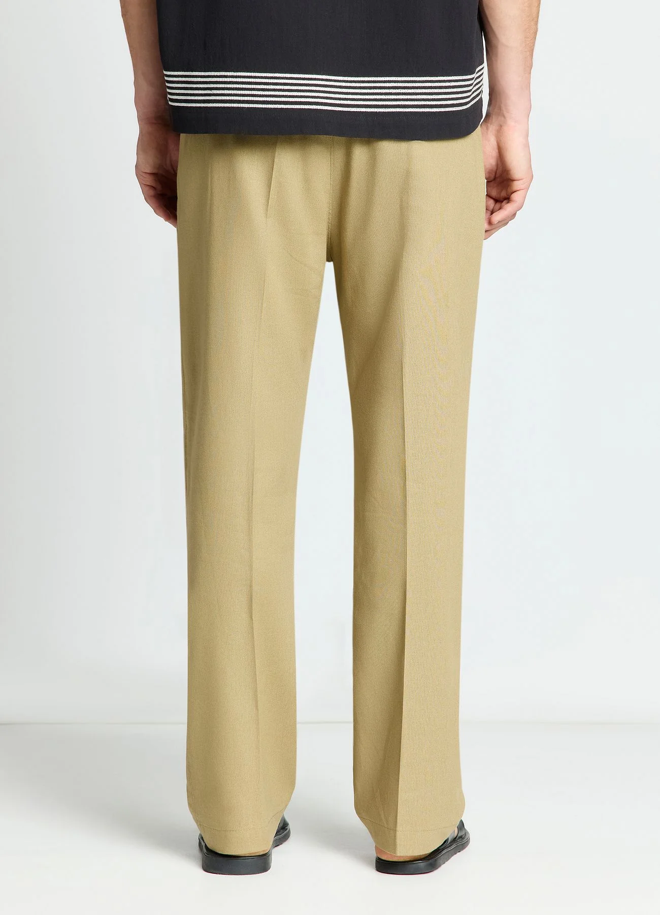 Pantaloni wide leg in misto lino - Image 3