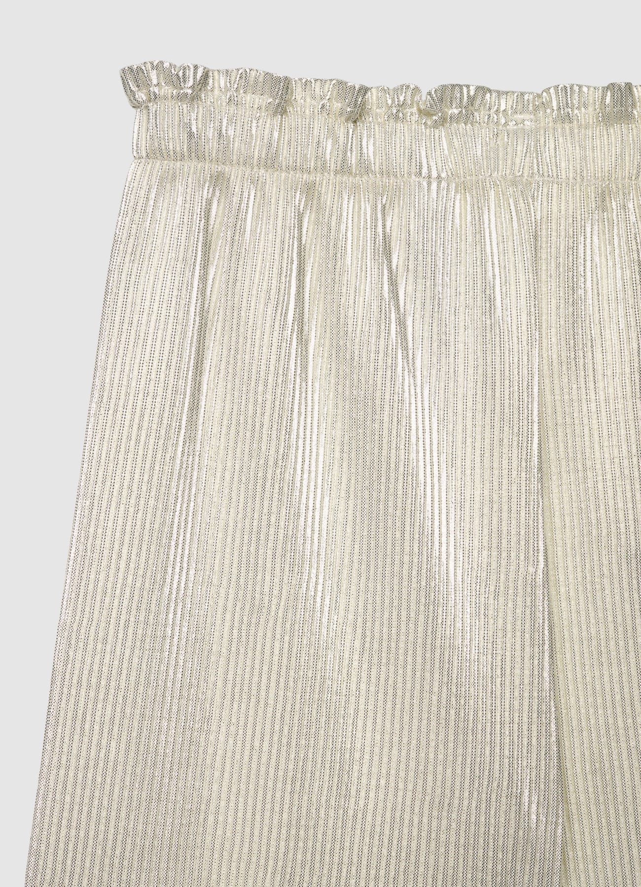 Pantalonia palazzo plissé effetto luccicante - Image 2