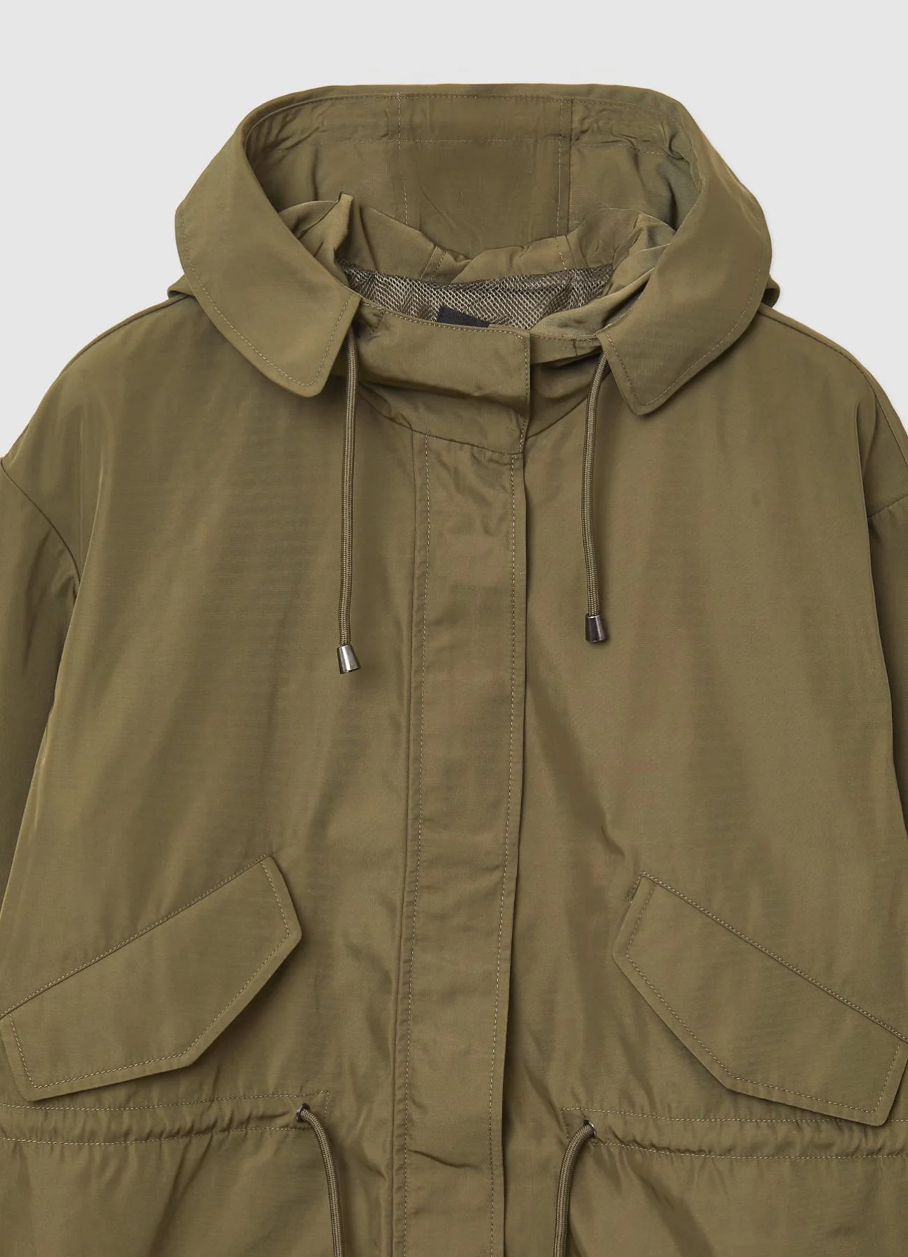 Parka con cappuccio e coulisse - Image 5