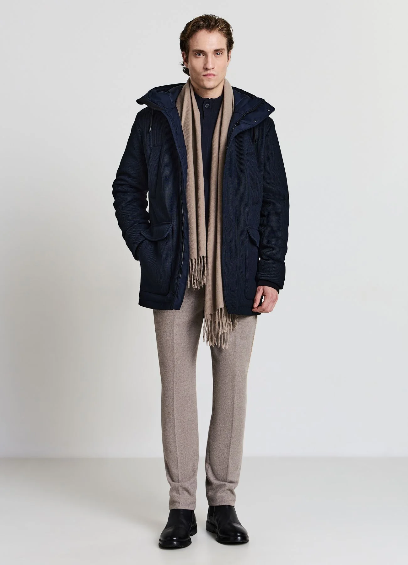 Parka imbottito con cappuccio