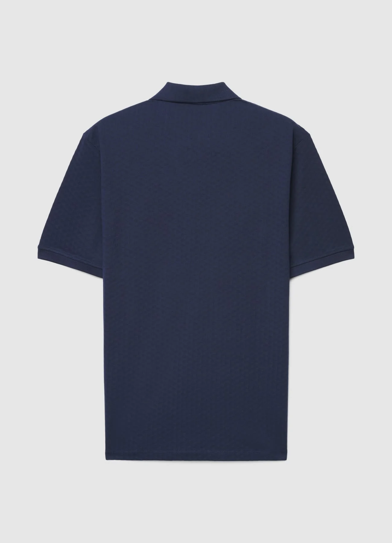 Polo con collo aperto in jacquard - Image 4