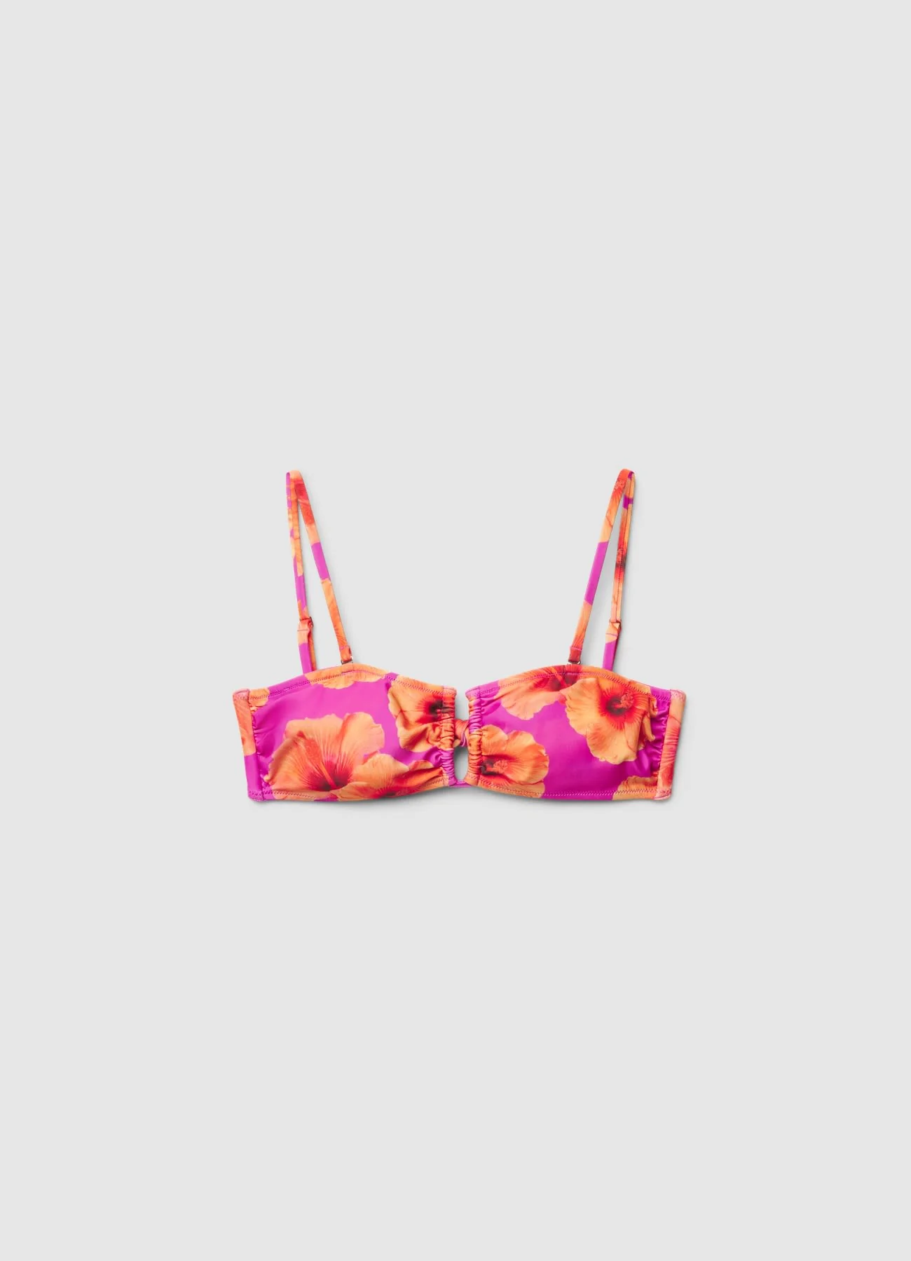 Reggiseno bikini fascia con ferretto a stampa floreale - Image 5
