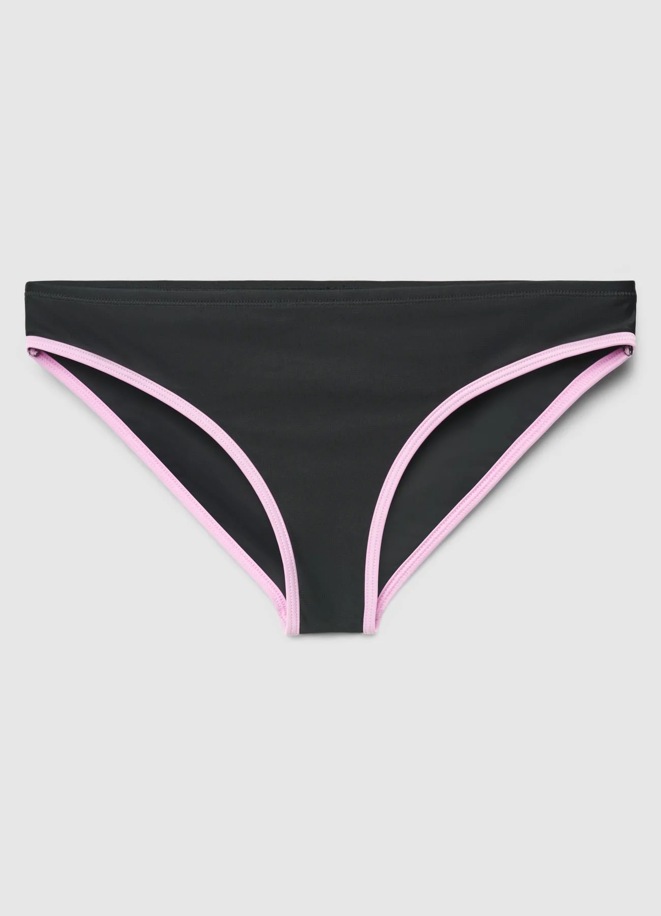 Set bikini a tinta unita con profili a contrasto - Image 3