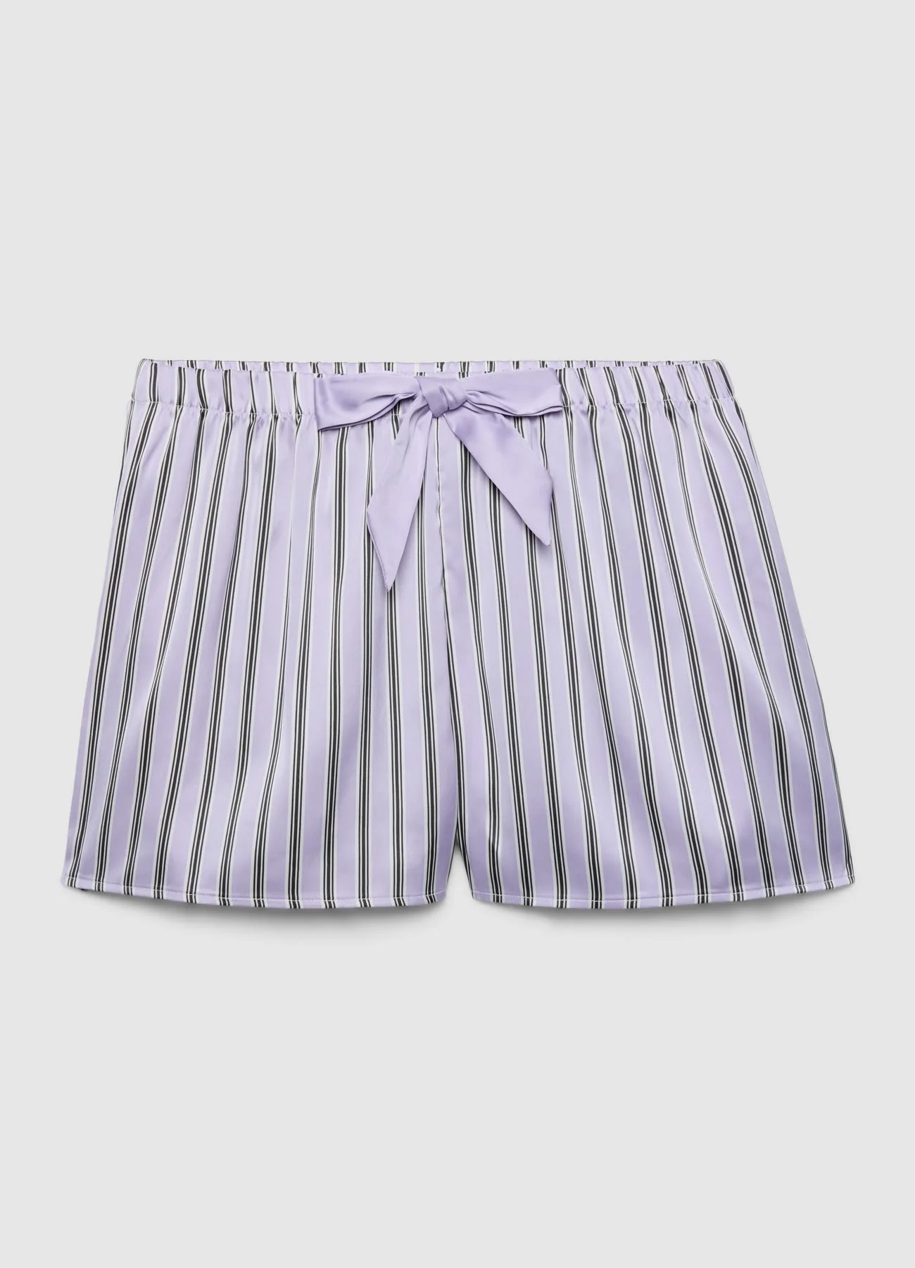 Set pigiama a righe con camicia e shorts - Image 6