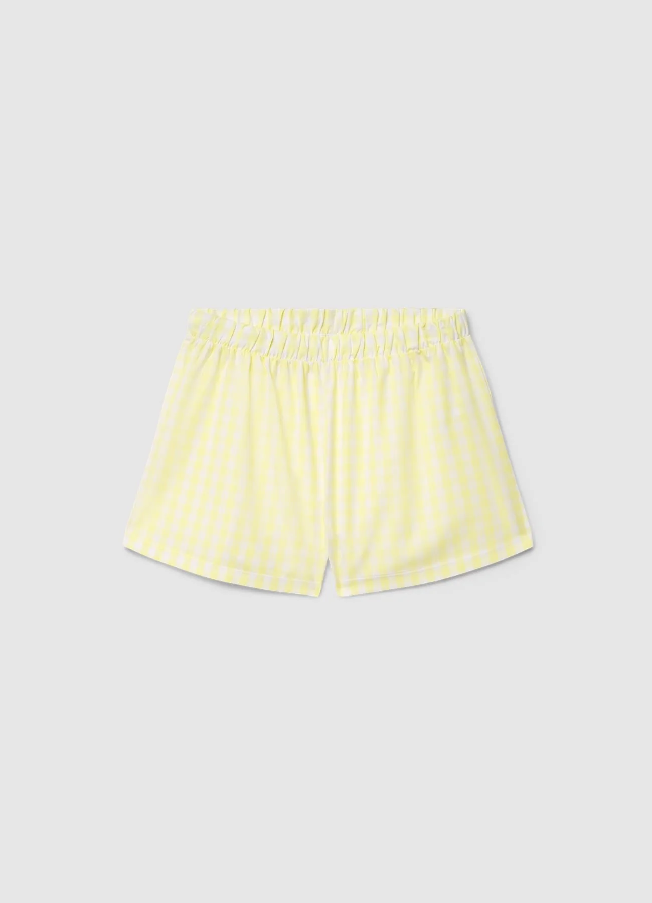 Set pigiama con canotta e shorts a quadri - Image 3
