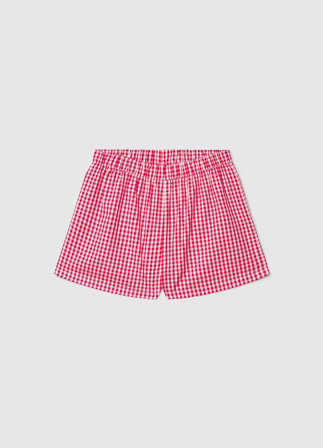 Set pigiama con canotta e shorts a quadri vichy - Image 6