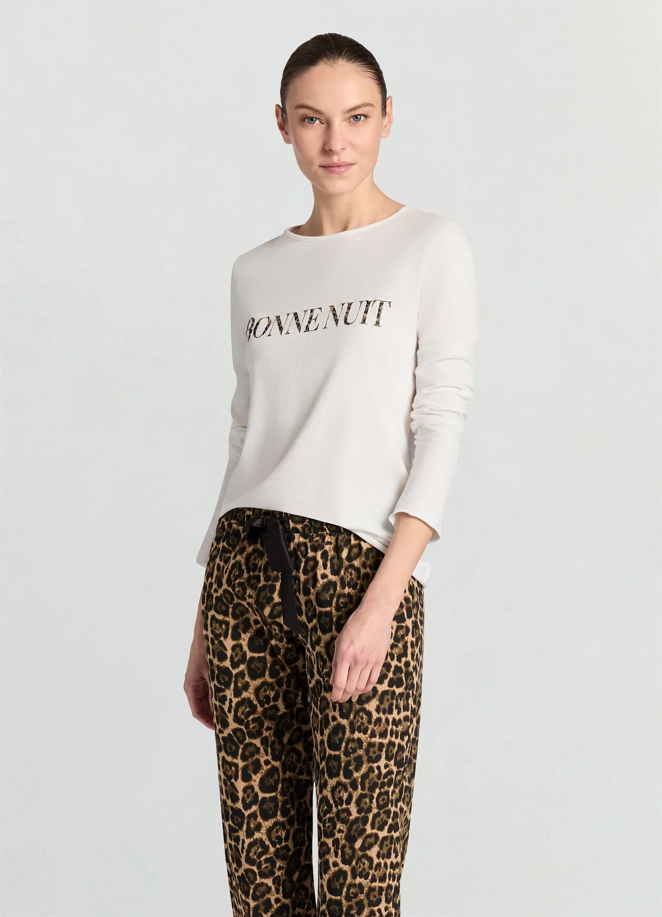 Set pigiama lungo stampa animalier - Image 3
