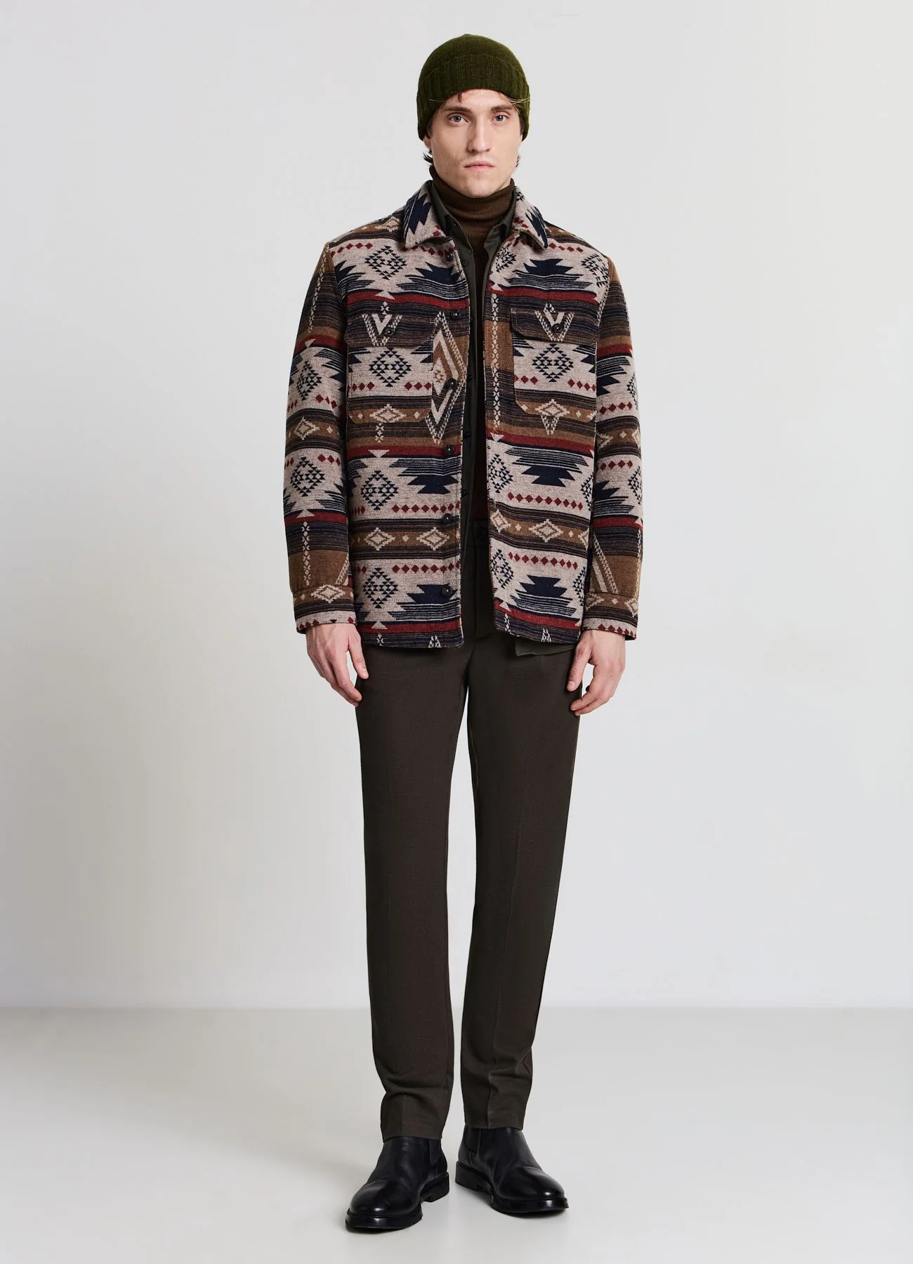 Shacket con stampa navajo - Image 3