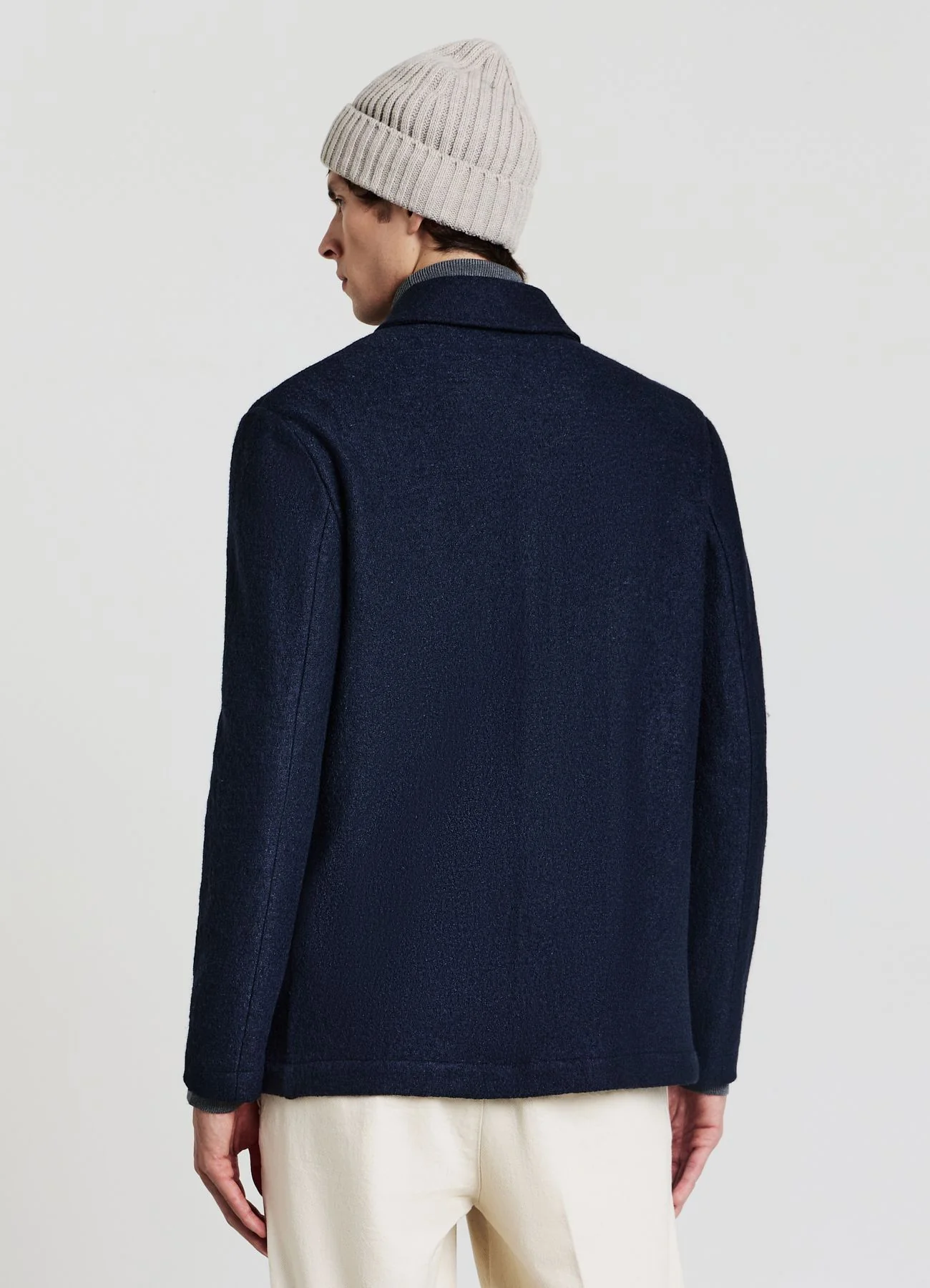 Shacket in lana cotta - Image 3