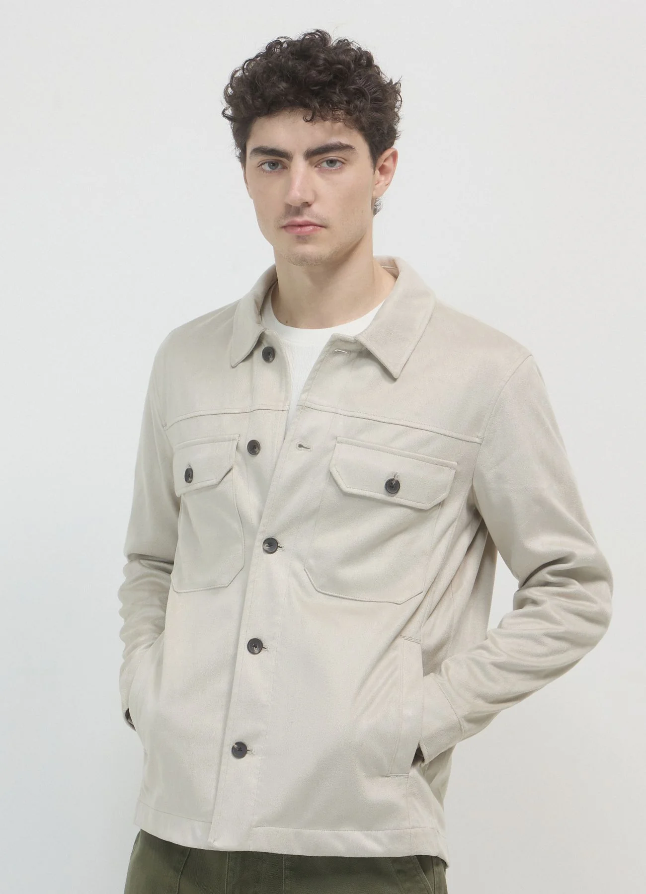 Shacket simil camoscio - Image 2