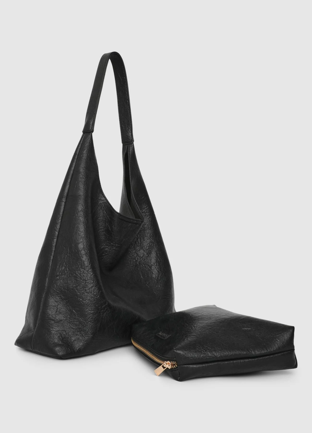 Shopper trapezio con pochette estraibile - Image 3