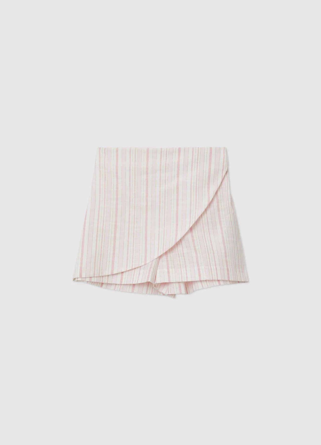 Shorts a righe con pannello sovrapposto - Image 2