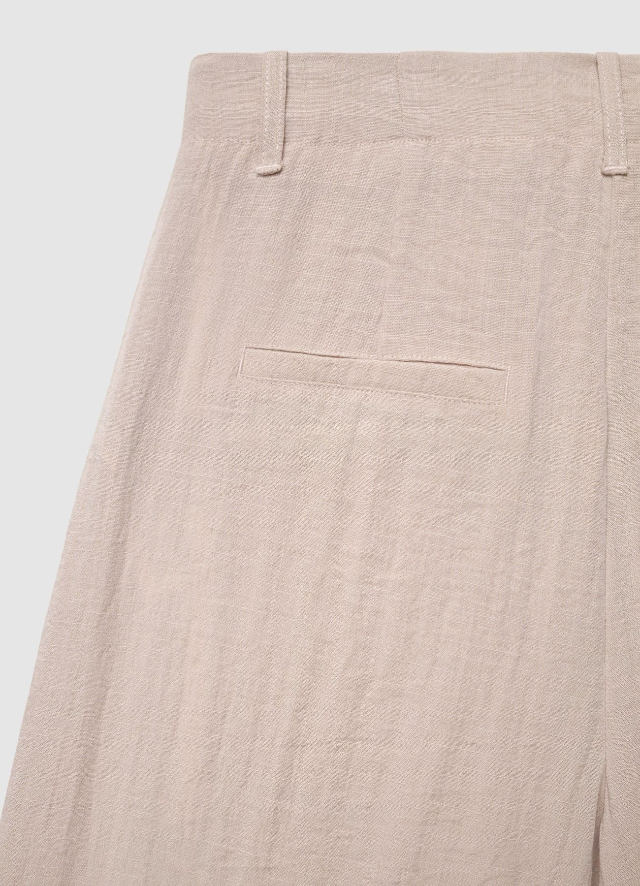 Shorts bermuda lungo a tinta unita - Image 6