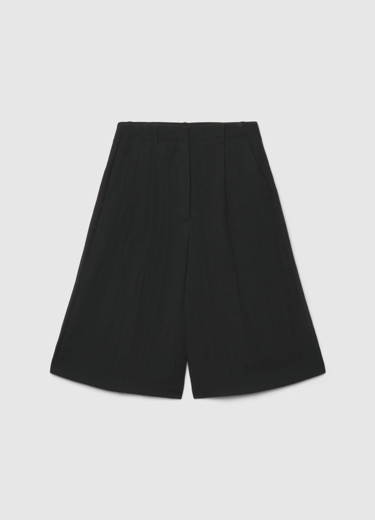 Shorts bermuda lungo a tinta unita - Image 4