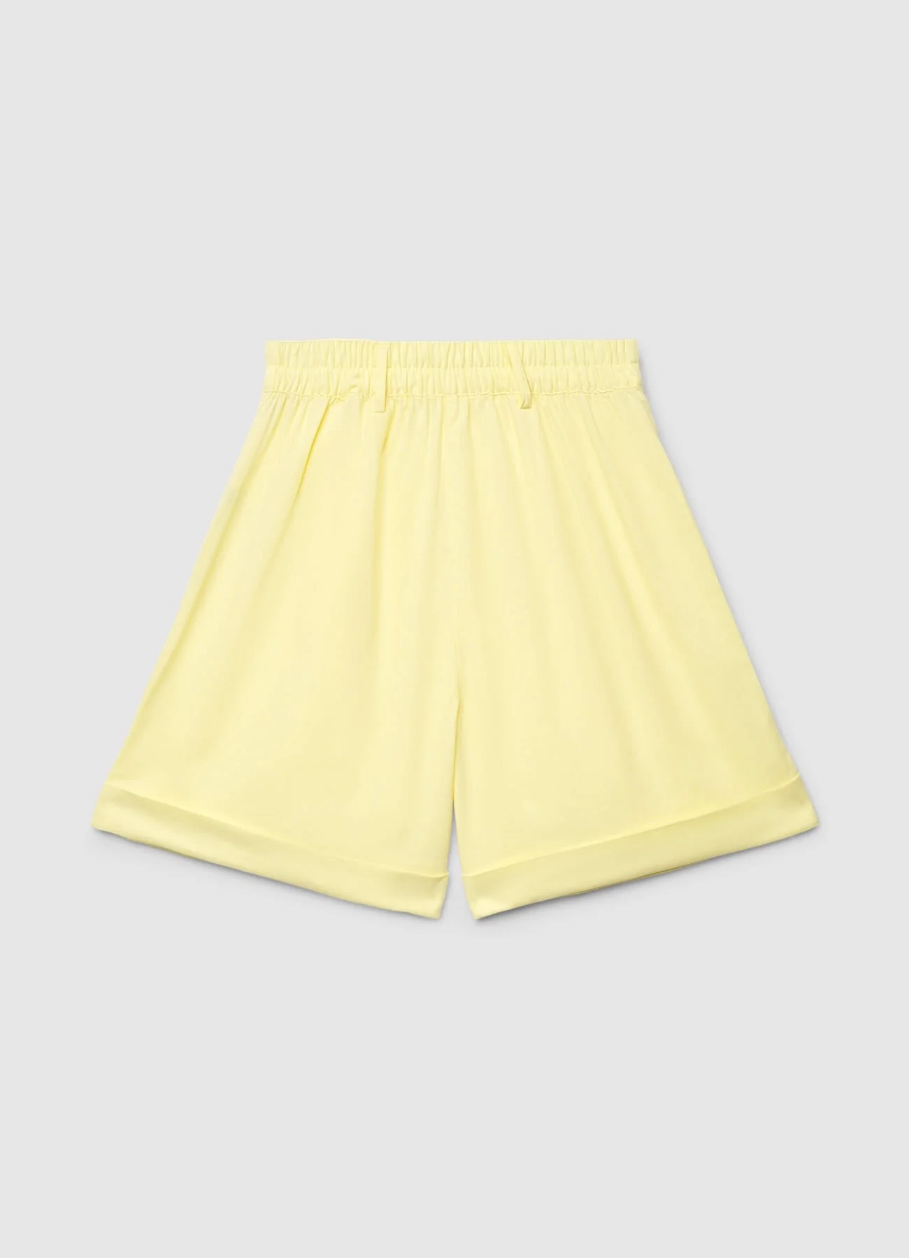 Shorts bermuda misto lino con pinces