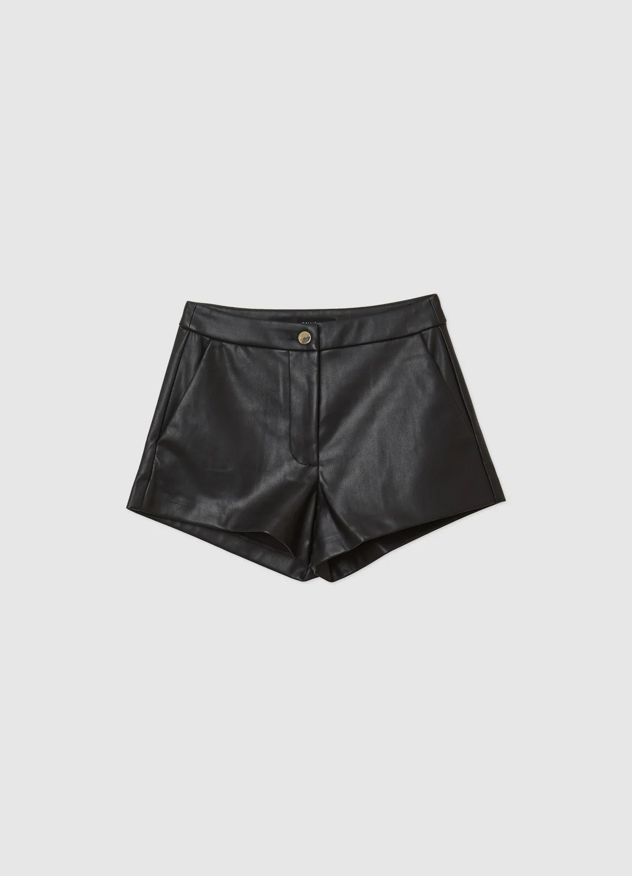 Shorts effetto pelle con tasche laterali - Image 6