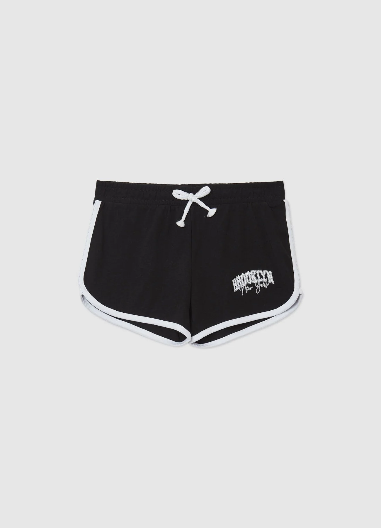 Shorts ginnici con profili e scritta - Image 2