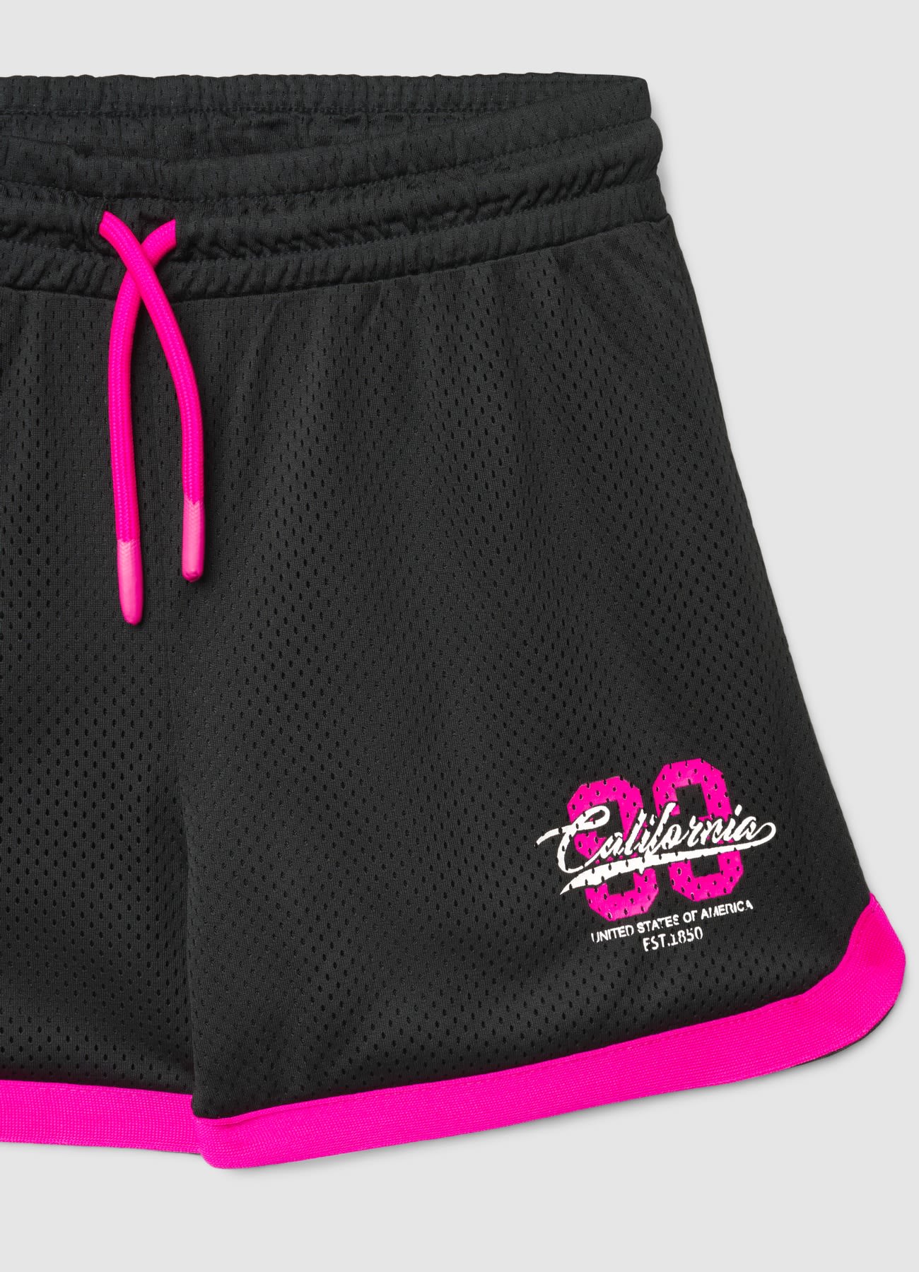 Shorts in rete con scritta - Image 3