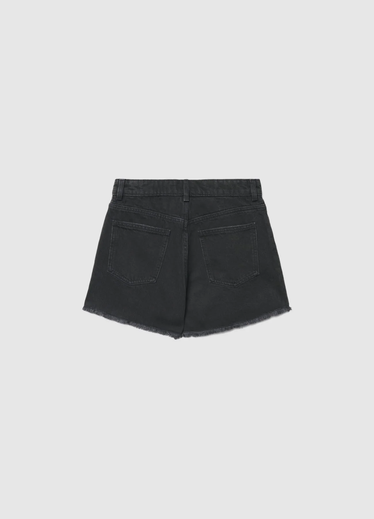 Shorts mom in denim con strappi - Image 5