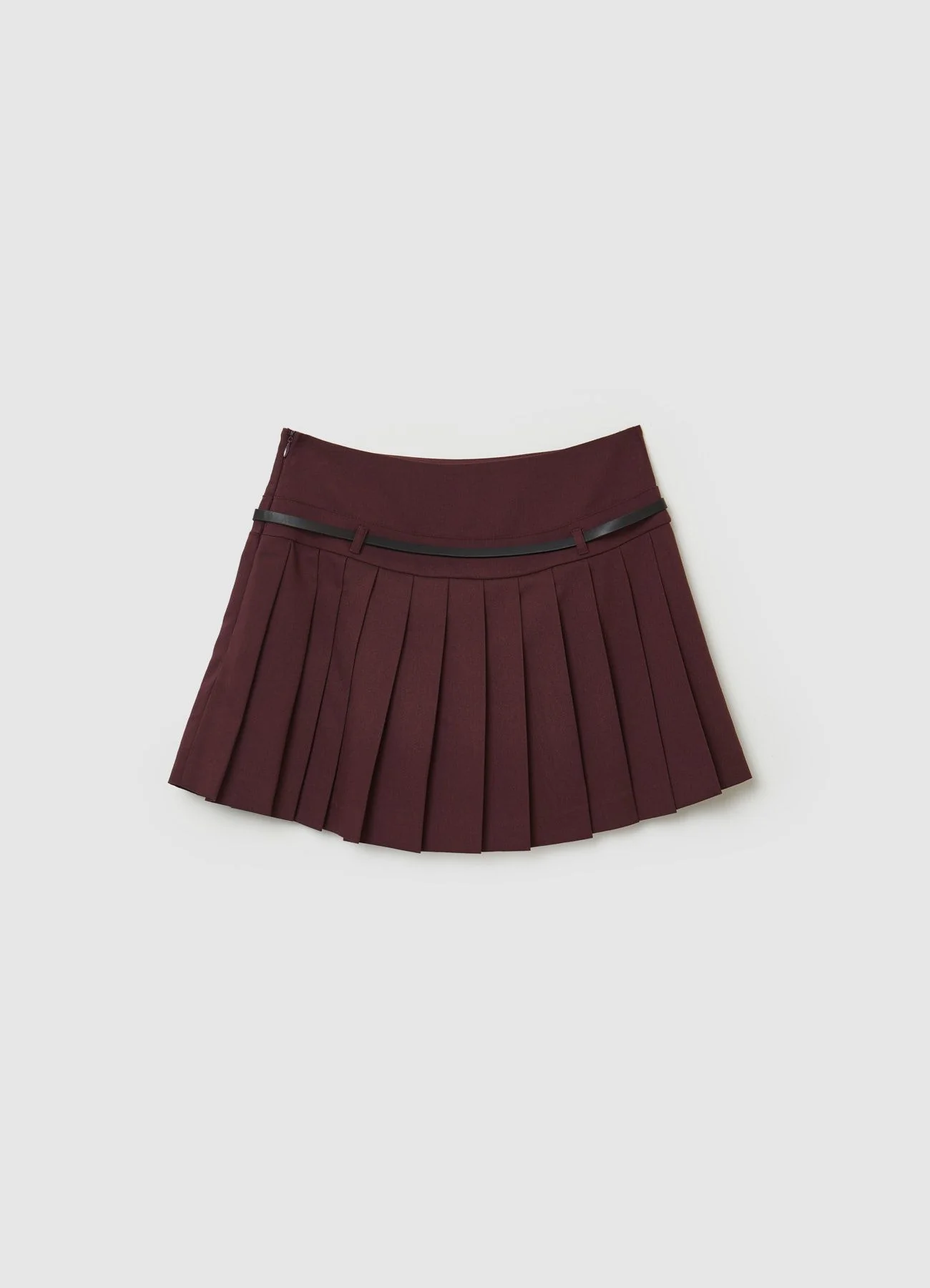Skort a pieghe con cintura - Image 5