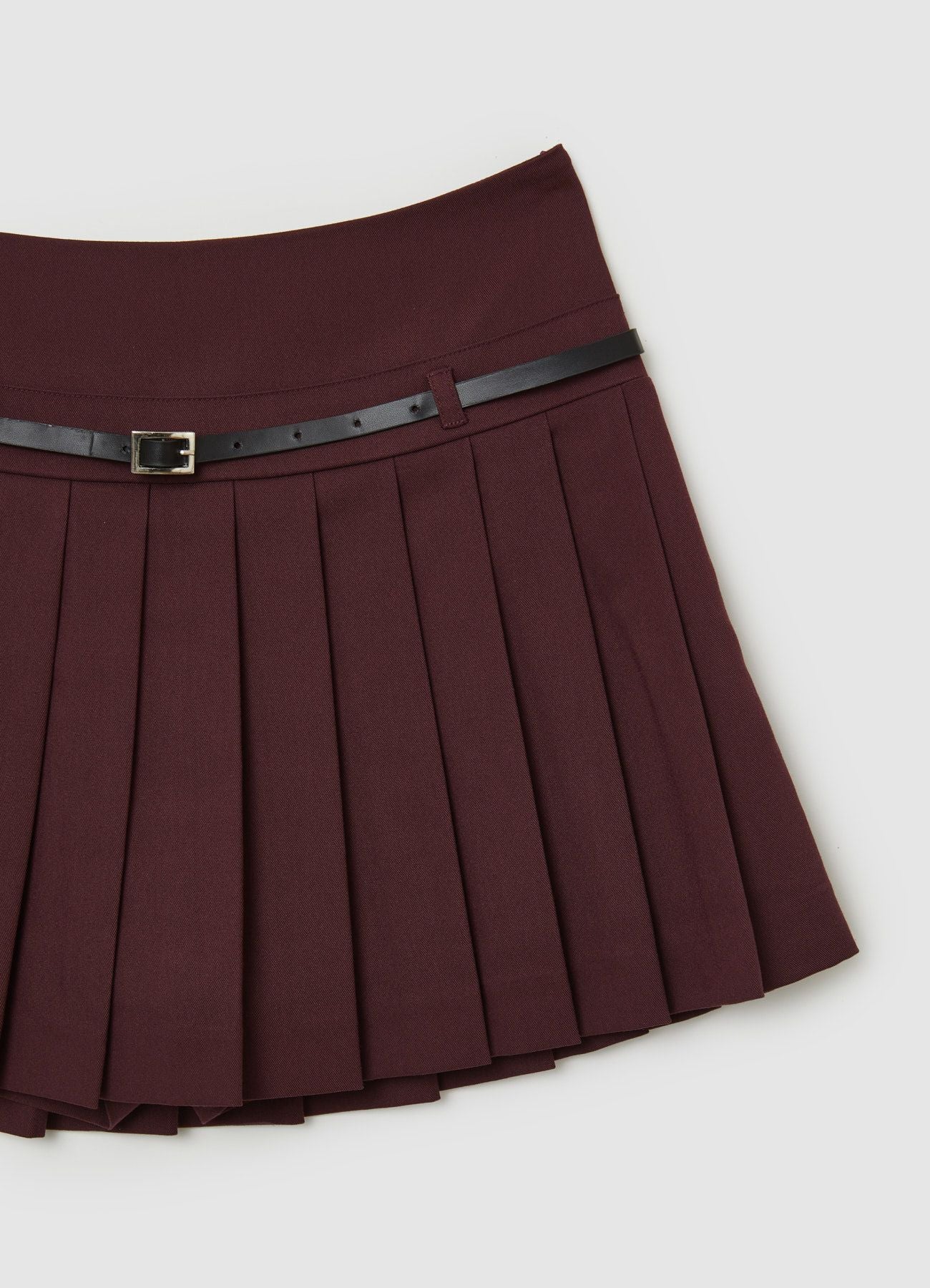 Skort a pieghe con cintura - Image 6