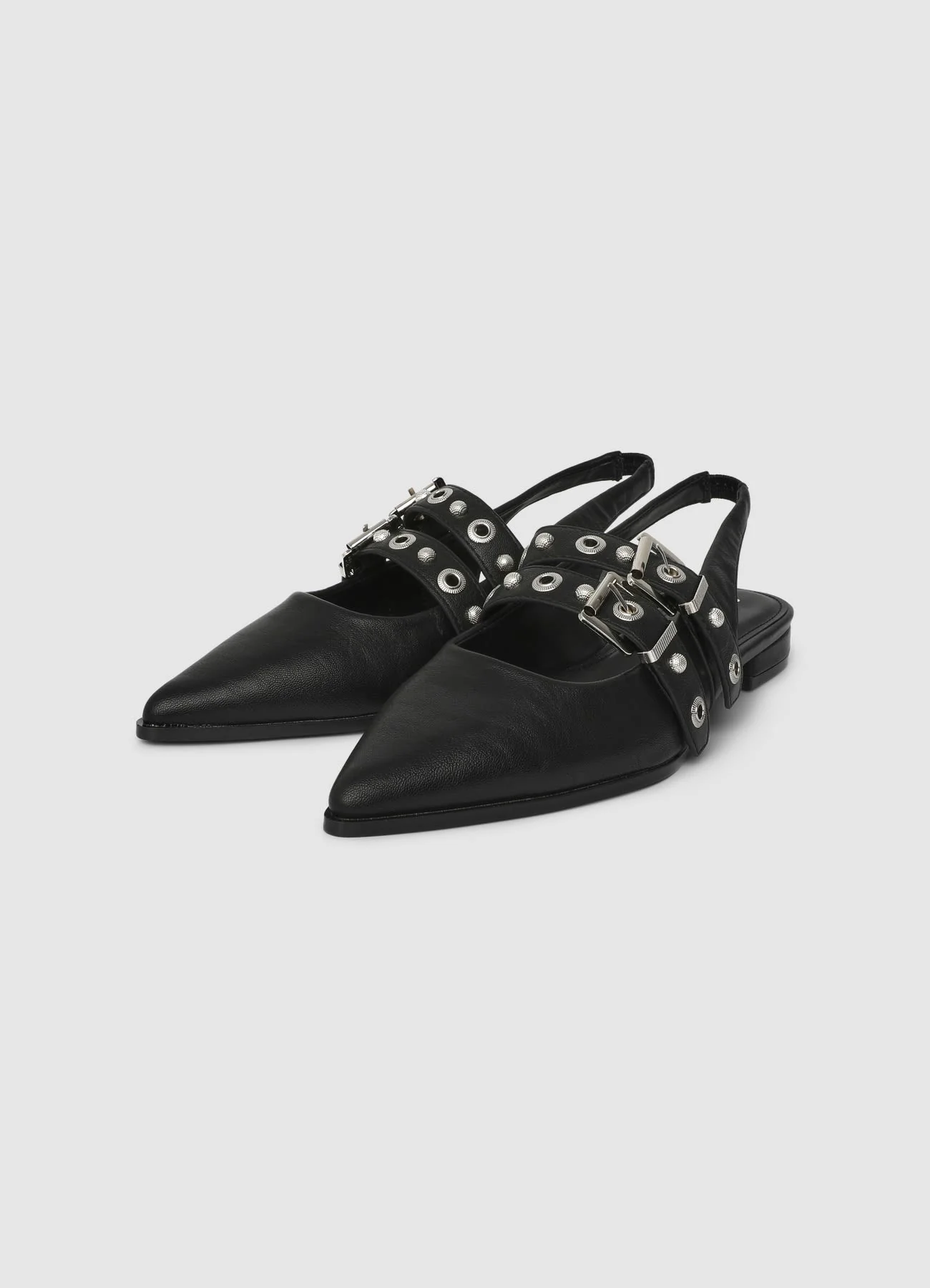 Slingback flat con doppia fibbia - Image 4