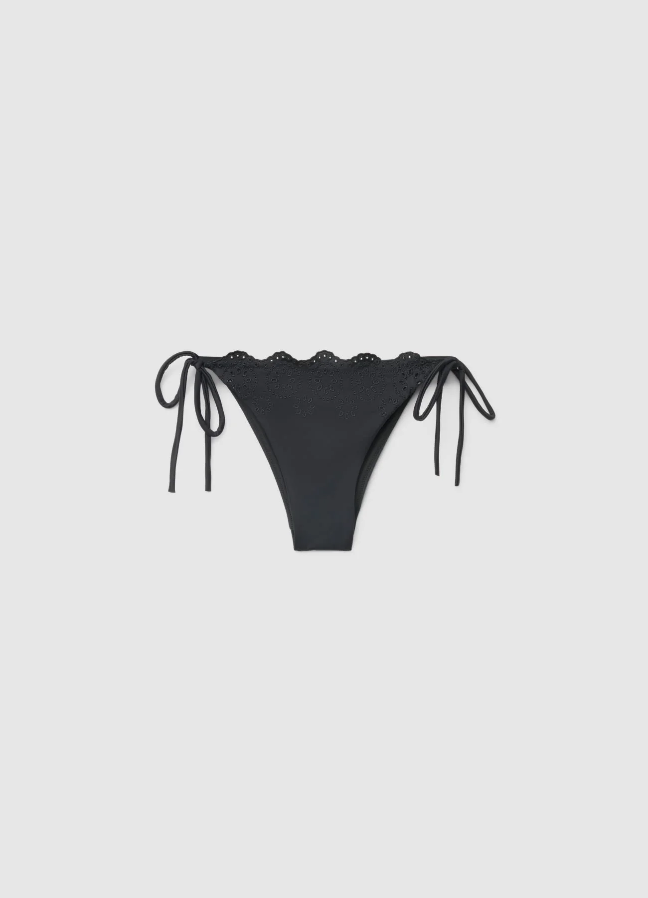 Slip bikini brasiliana con sangallo e laccetti - Image 7