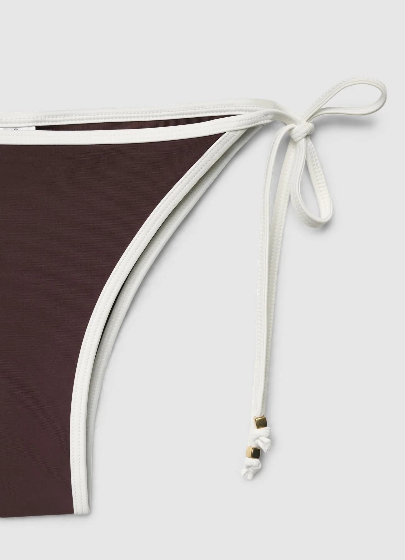 Slip mare brasiliana con piping e laccetti - Image 7