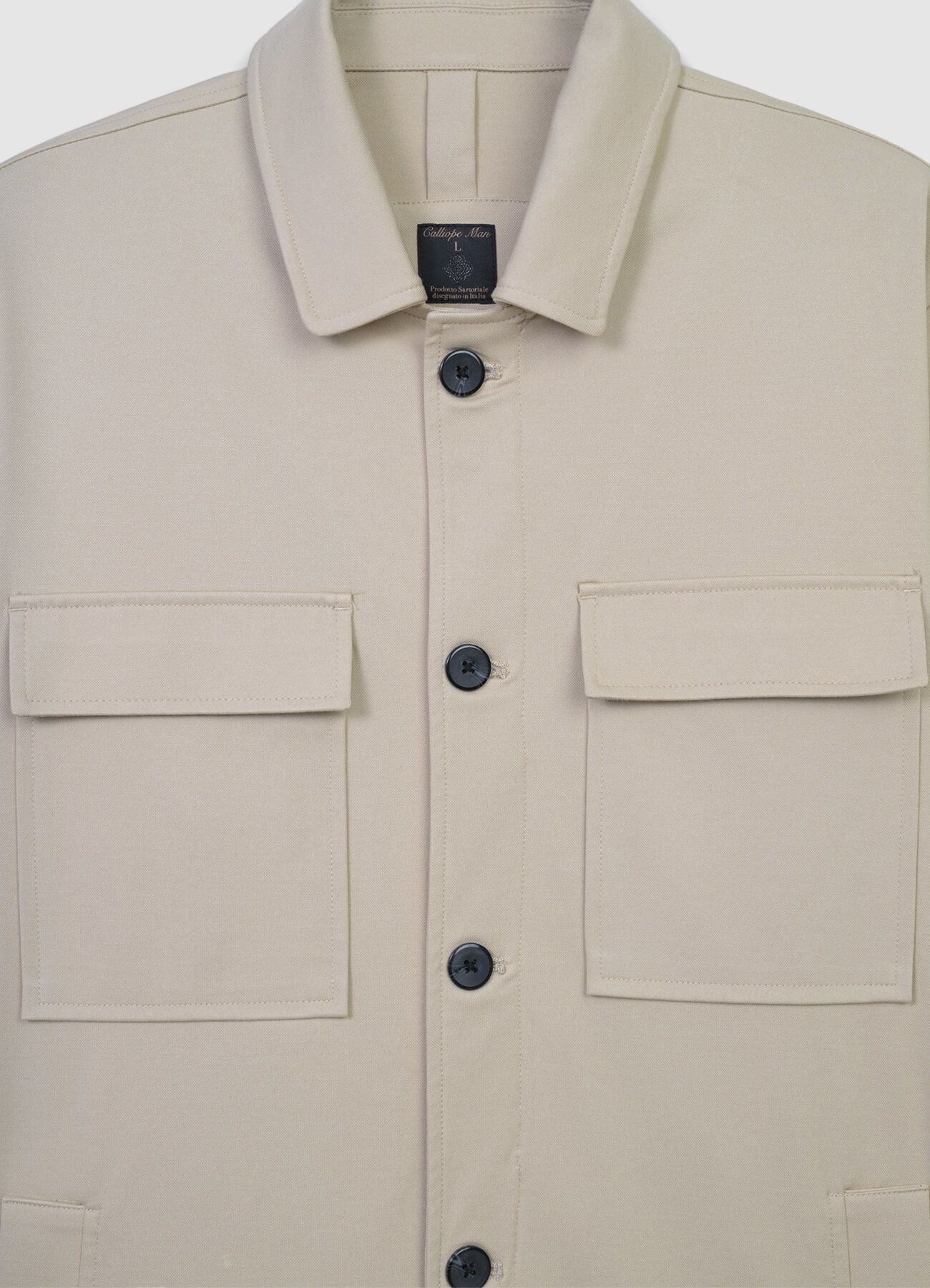 Sovracamicia con tasche applicate - Image 6
