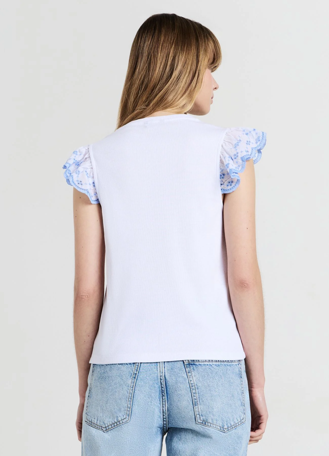 T-shirt a costina volant - Image 3