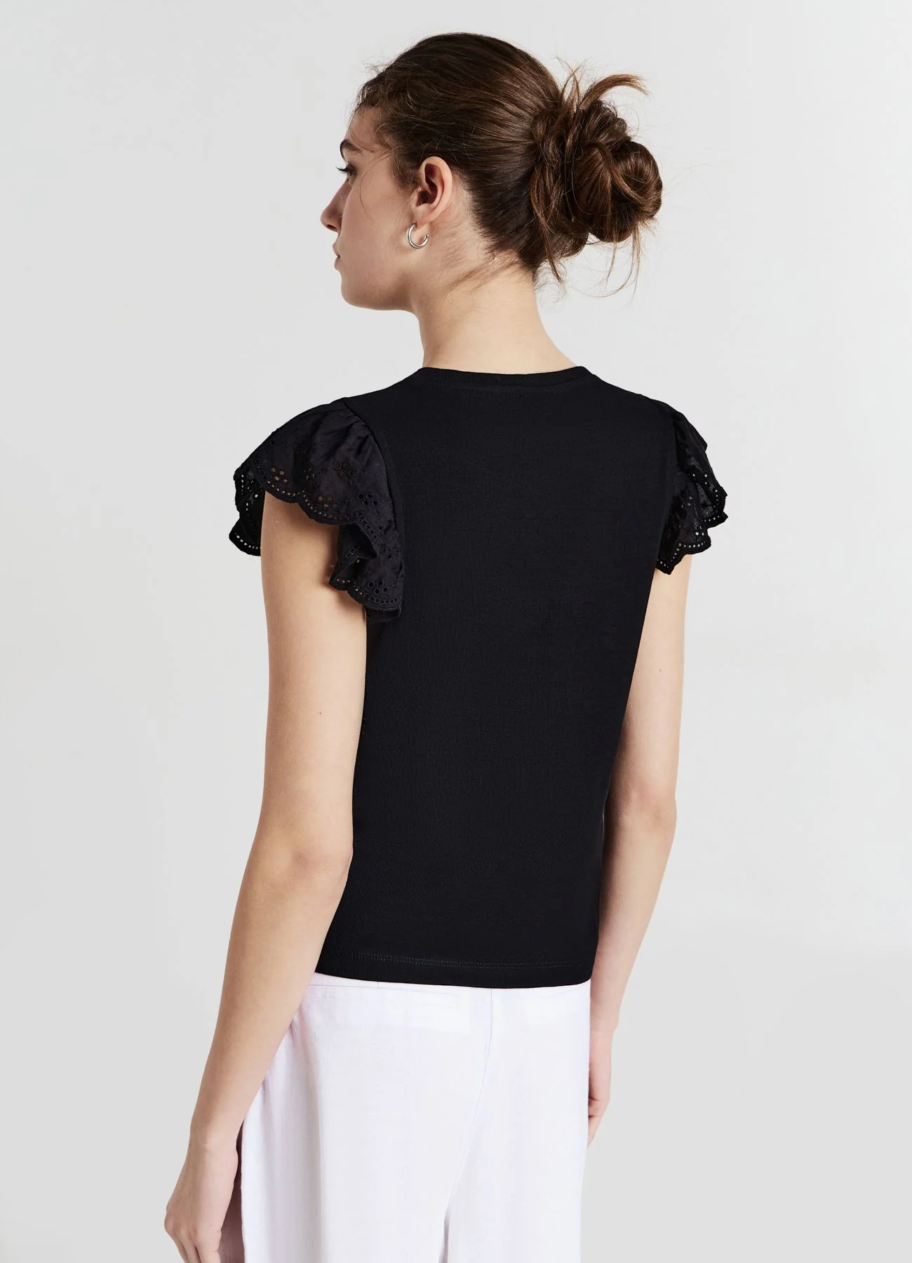 T-shirt a costina volant - Image 3