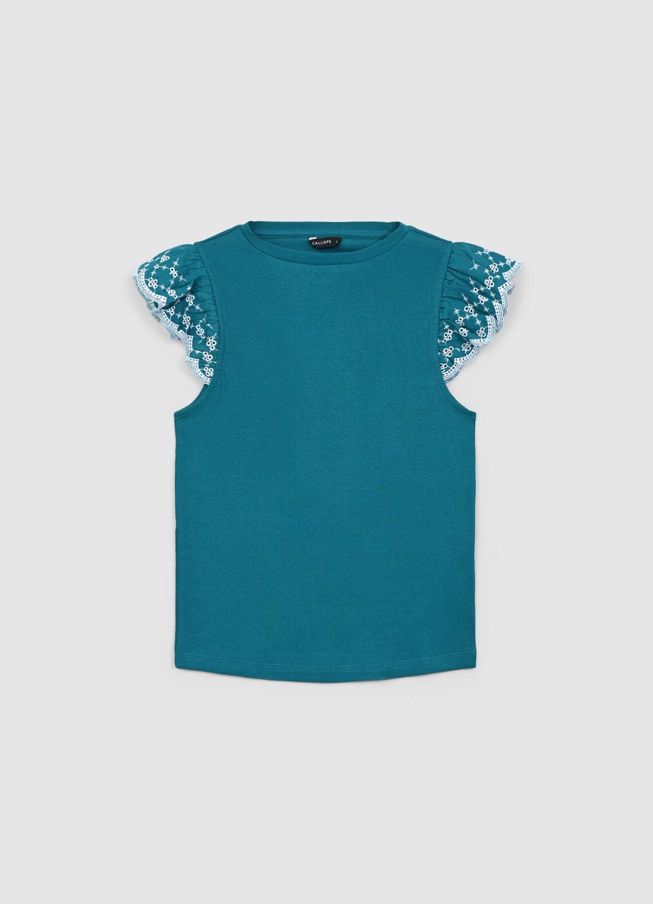 T-shirt a costina volant - Image 4