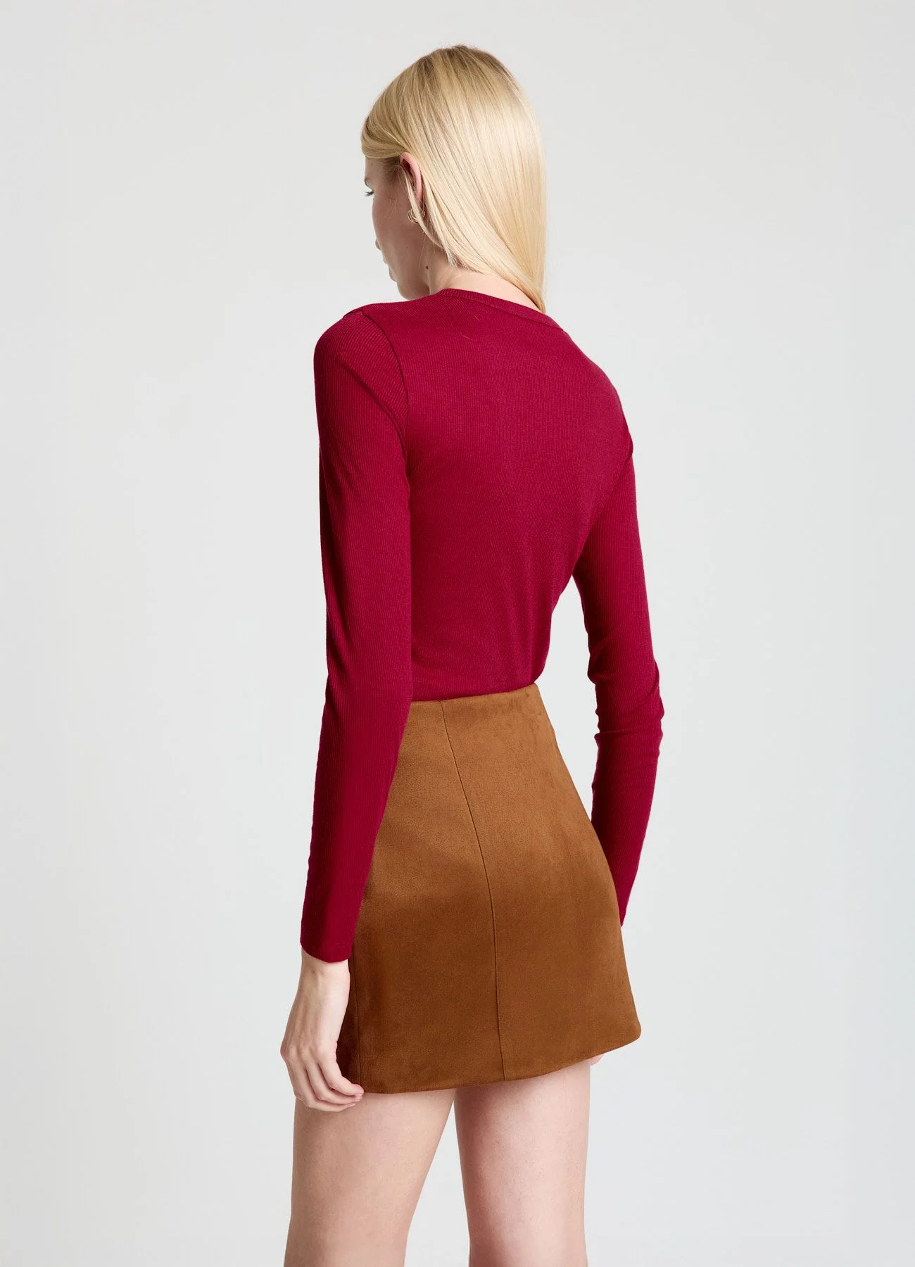 T-shirt a costine con bottoni - Image 2