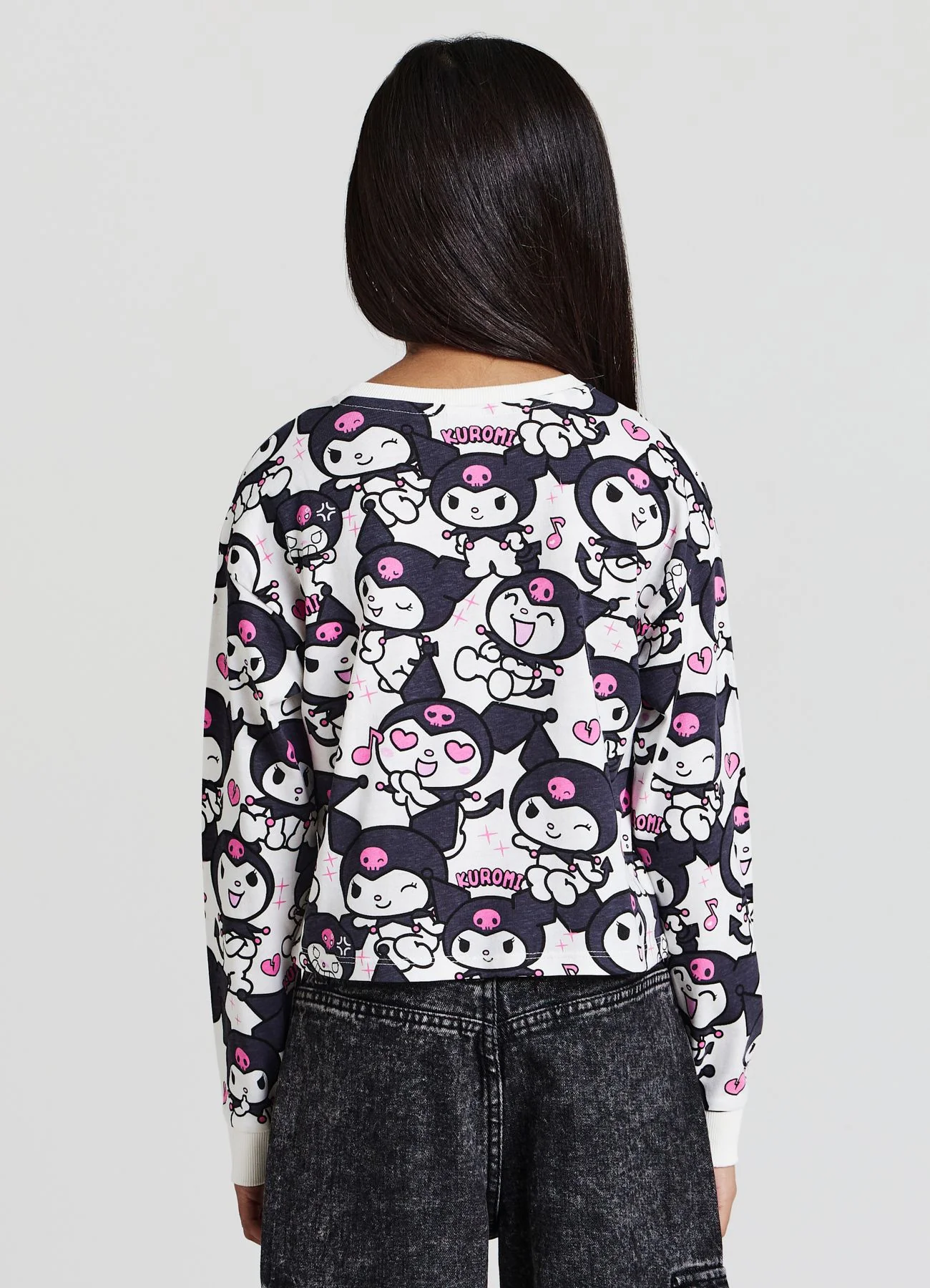 T-shirt a maniche lunghe con stampa Kuromi - Image 3